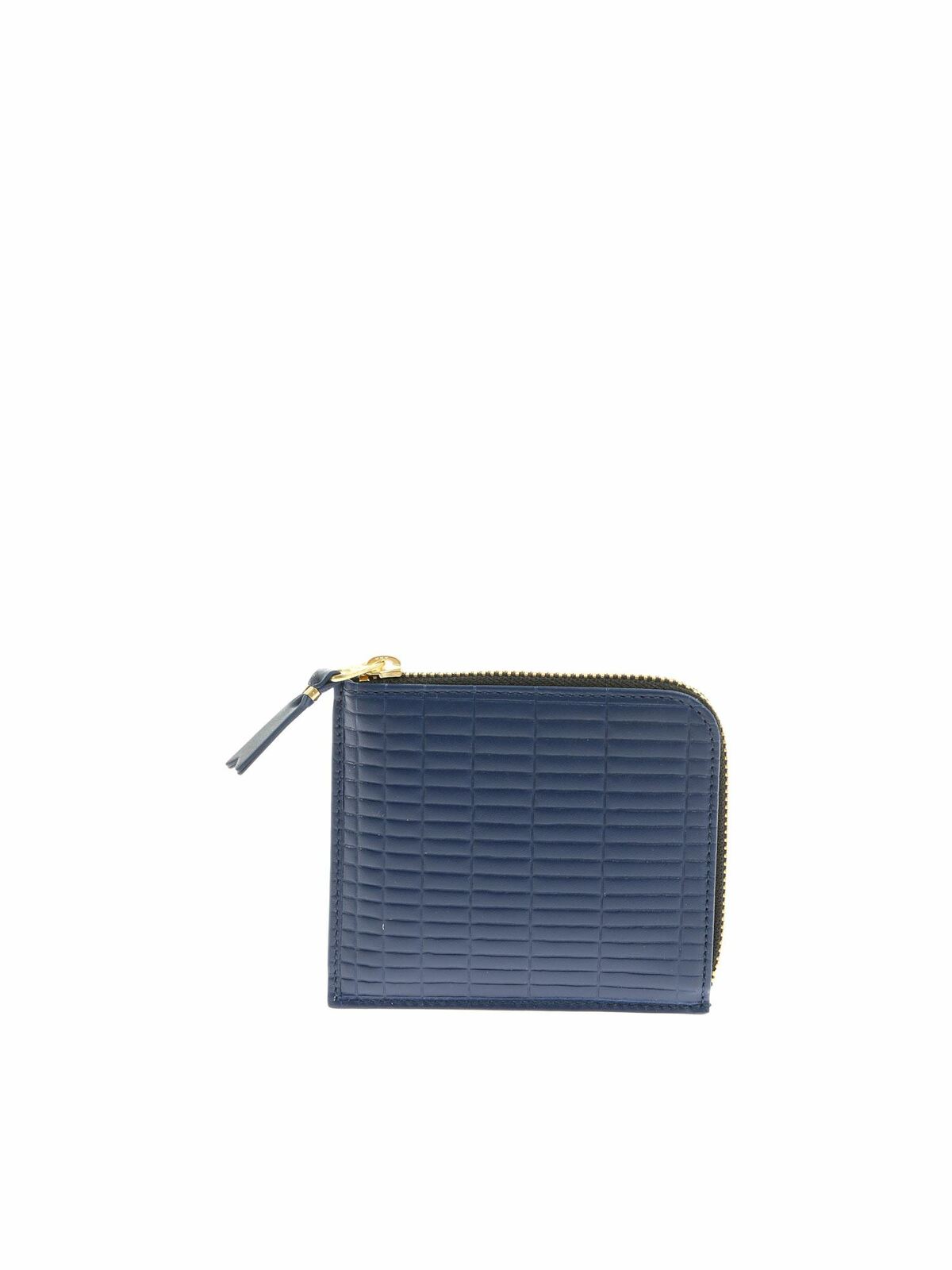 Brick wallet in blue SA3100BKBLUE (Comme Des Garçons Wallet / 財布・カードケース ) | Comme Des Garçons Wallet (コムデギャルソン ウォレット)