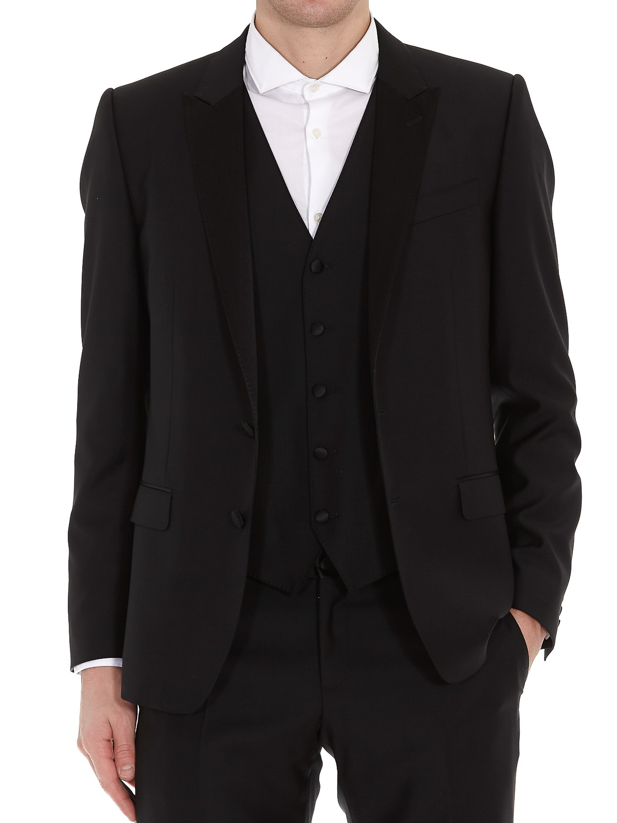 Wool three-piece tuxedo GK2WMTFU2Z8N0000 (Dolce & Gabbana / スーツ・ジャケット ) | Dolce & Gabbana (ドルチェガッバーナ)(4)