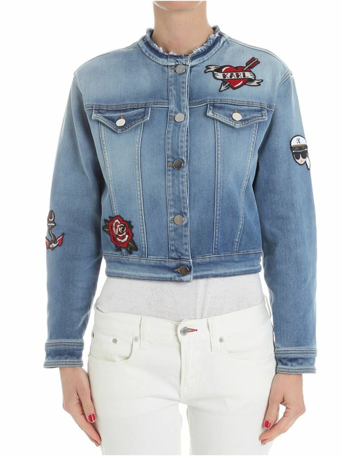 Denim jacket 81KW1404D09 (KARL LAGERFELD / カジュアルジャケット・ベスト ) | KARL LAGERFELD (カール・ラガーフェルド)