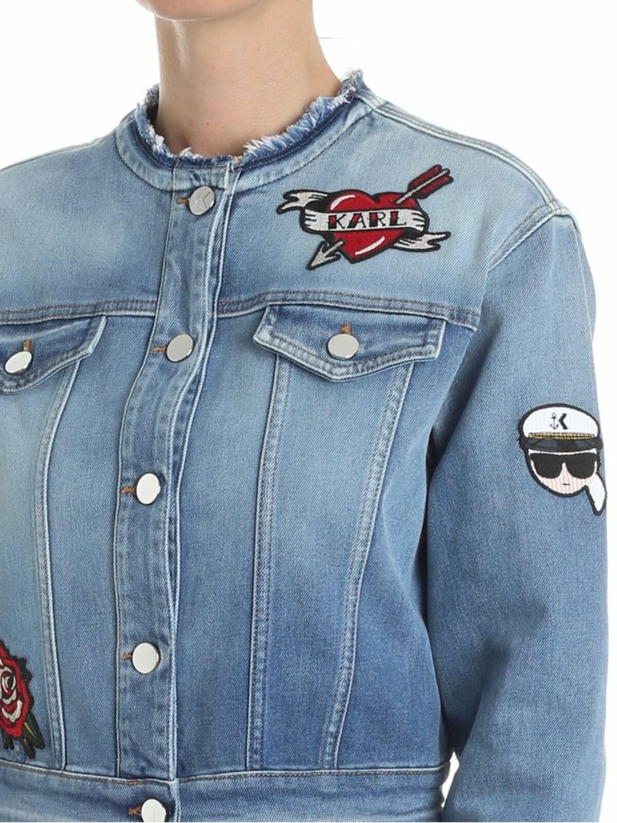 Denim jacket 81KW1404D09 (KARL LAGERFELD / カジュアルジャケット・ベスト ) | KARL LAGERFELD (カール・ラガーフェルド)(3)