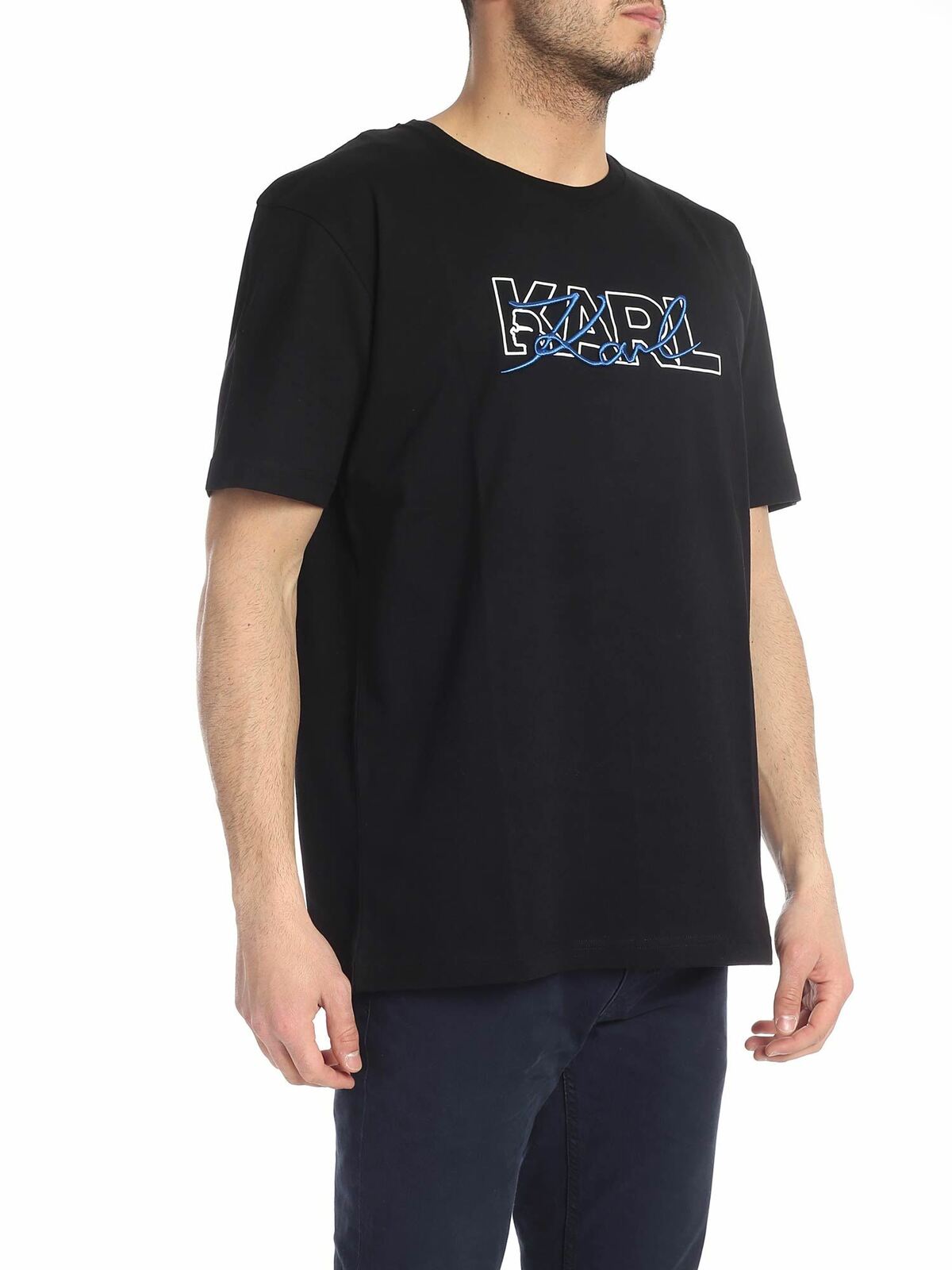 K Signature black t-shirt 755042591240990 (KARL LAGERFELD / Tシャツ・カットソー ) | KARL LAGERFELD (カール・ラガーフェルド)(1)