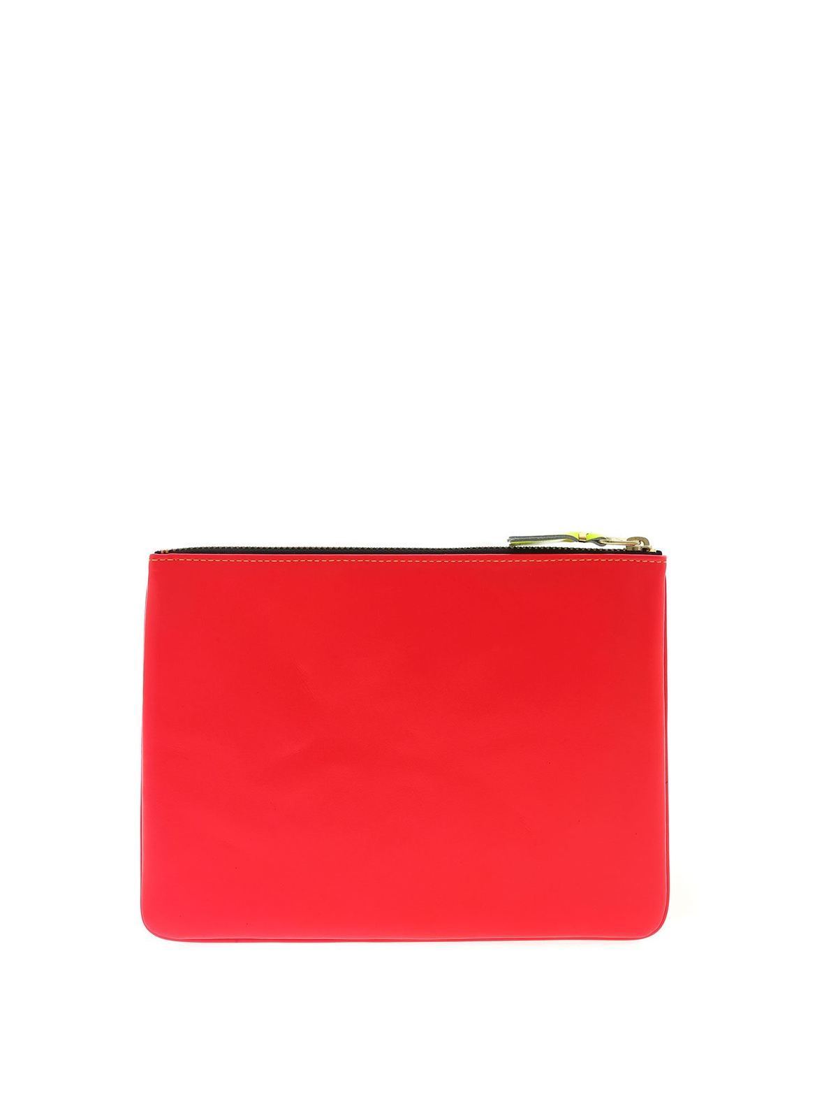 Super Fluo pouch in orange and pink SA5100SFSUPERFLUOLLIGHTORANGEPINK (Comme Des Garçons Wallet / クラッチバッグ・ポーチ ) | Comme Des Garçons Wallet (コムデギャルソン ウォレット)(2)