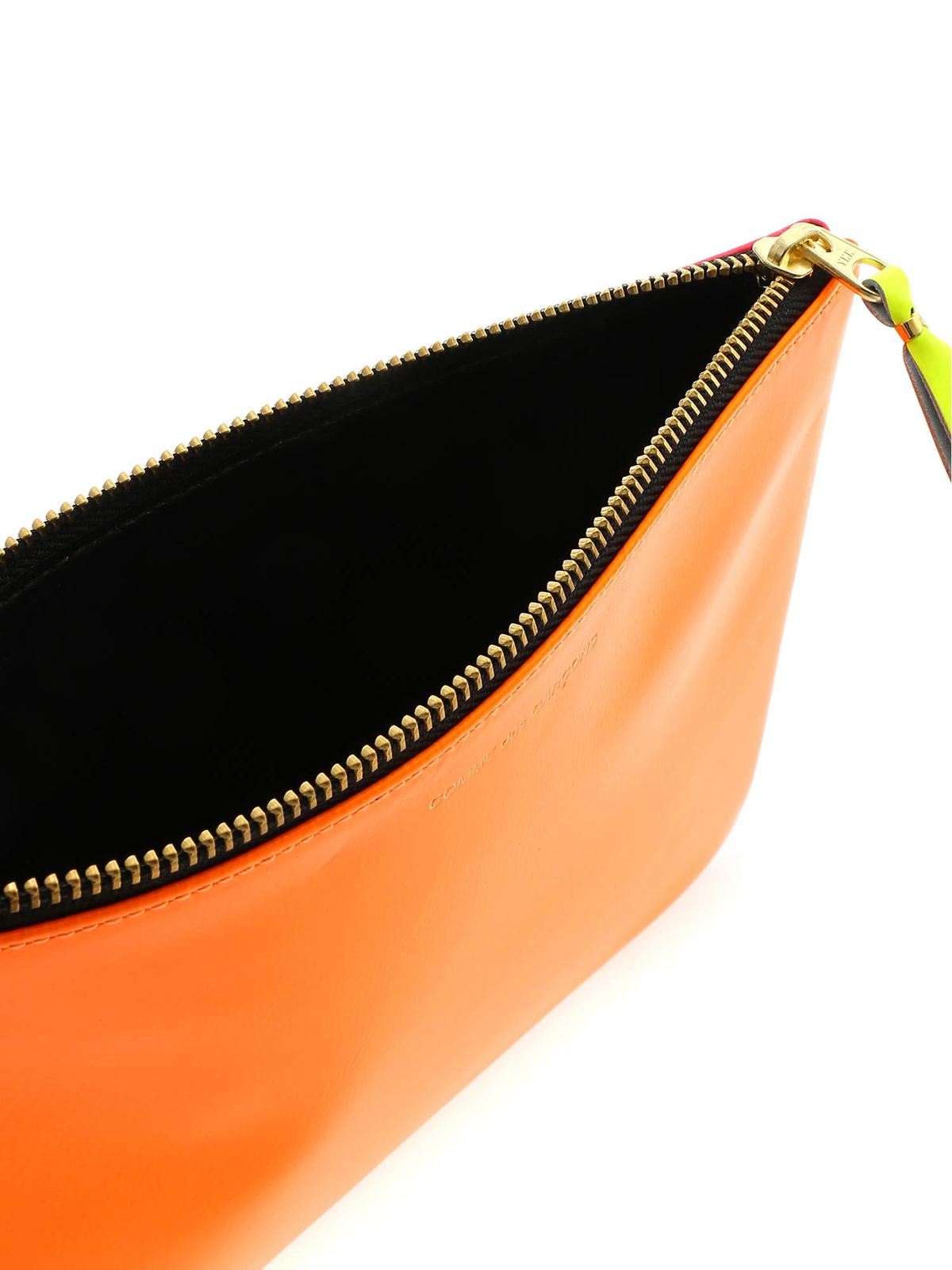 Super Fluo pouch in orange and pink SA5100SFSUPERFLUOLLIGHTORANGEPINK (Comme Des Garçons Wallet / クラッチバッグ・ポーチ ) | Comme Des Garçons Wallet (コムデギャルソン ウォレット)(4)