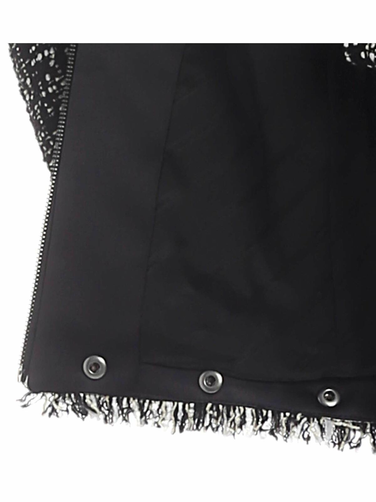 Overcoat in textured knitted fabric 96KW1406986 (KARL LAGERFELD / コート ) | KARL LAGERFELD (カール・ラガーフェルド)(4)