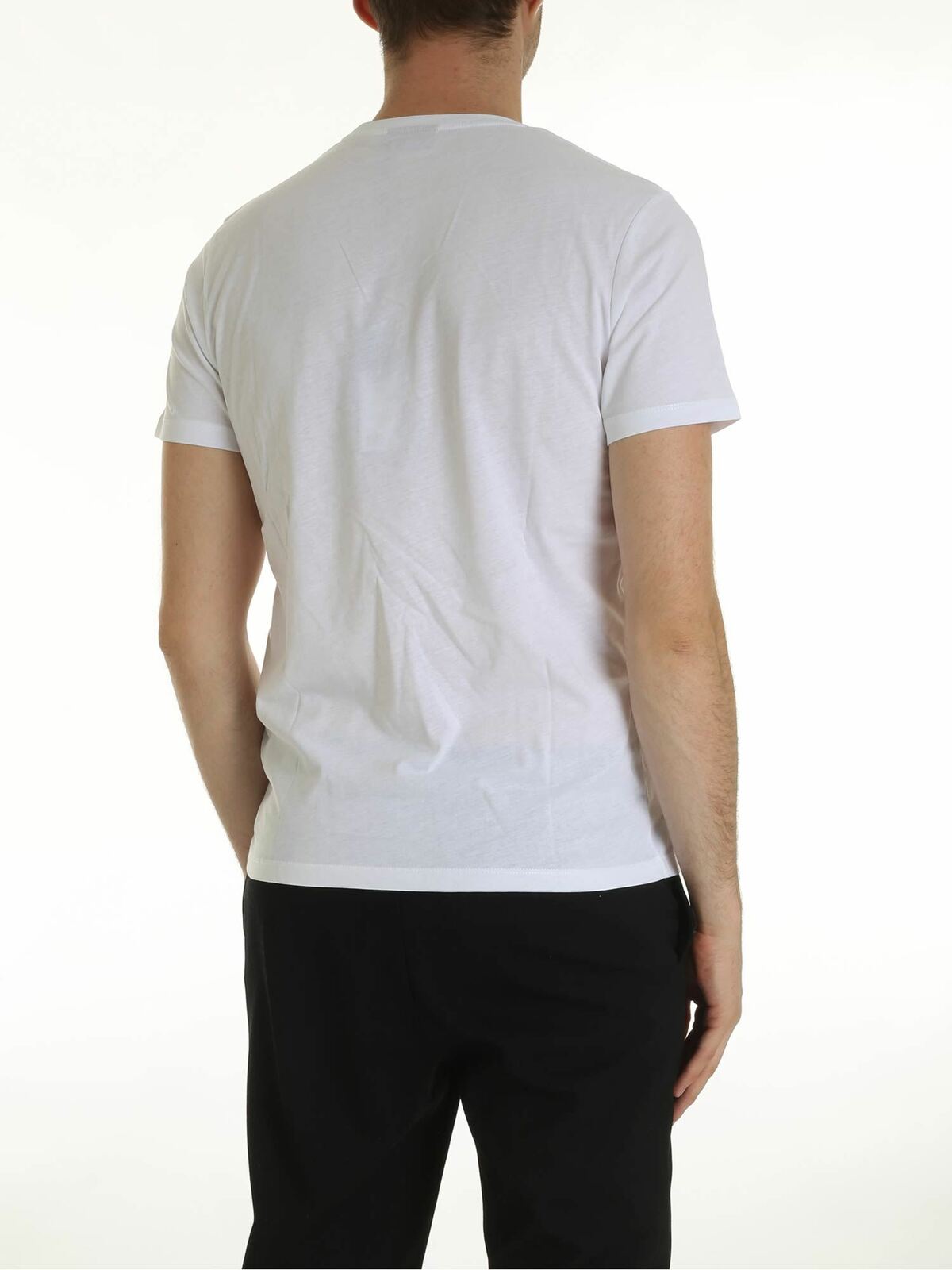 Embossed logo T-shirt in white 75504059222310 (KARL LAGERFELD / Tシャツ・カットソー ) | KARL LAGERFELD (カール・ラガーフェルド)(2)