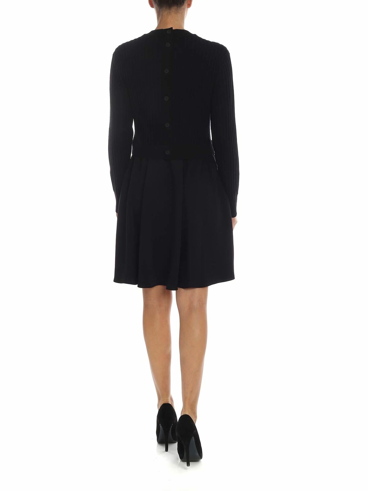 Mixed dress in black 2RO1645AM99 (KENZO / ワンピース・ドレス・オールインワン ) | KENZO (ケンゾー)(2)