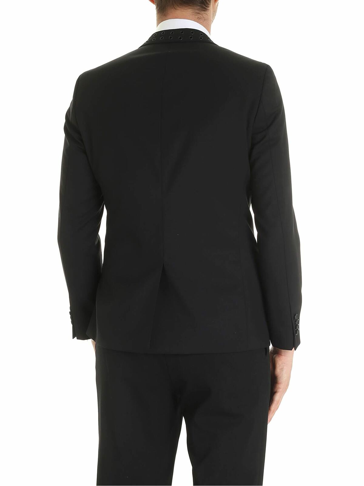 Knight lined jacket in black 155231592083990 (KARL LAGERFELD / スーツ・ジャケット ) | KARL LAGERFELD (カール・ラガーフェルド)(2)