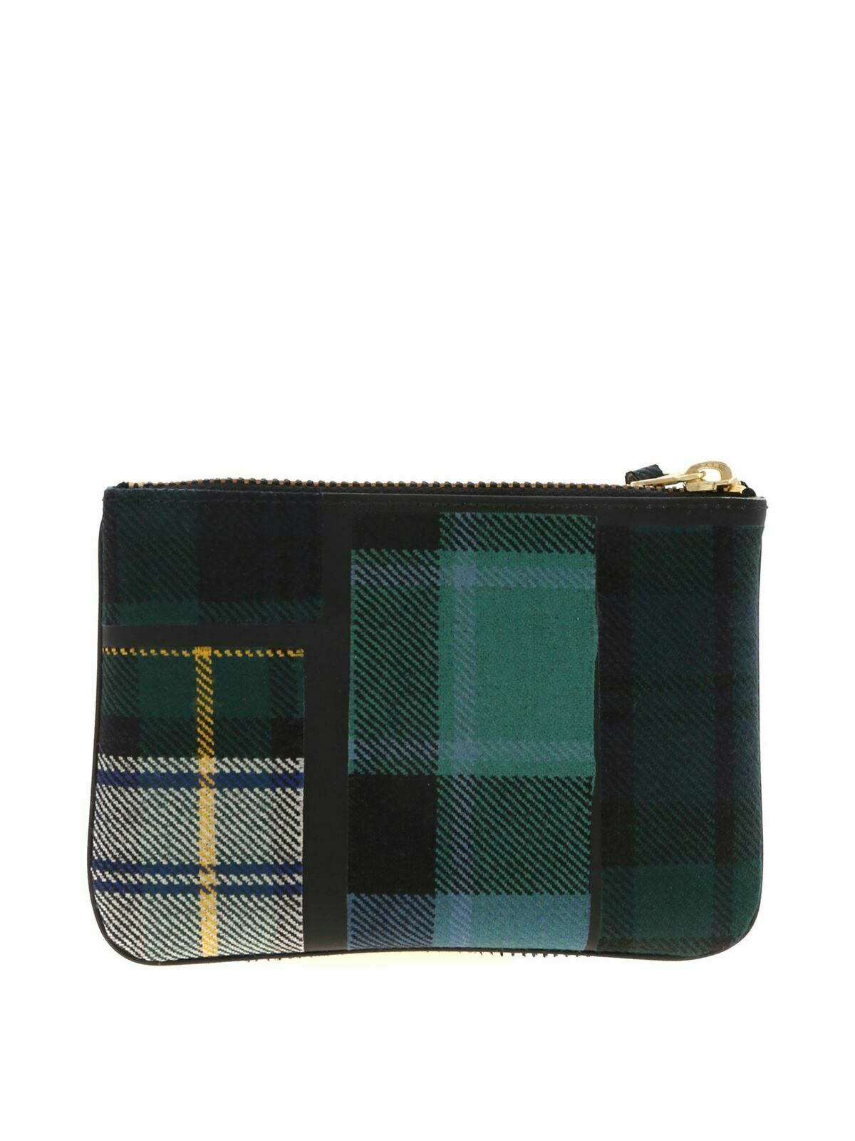 Tartan pattern clutch in green and blue SA8100TPGREEN (Comme Des Garçons Wallet / クラッチバッグ・ポーチ ) | Comme Des Garçons Wallet (コムデギャルソン ウォレット)(2)