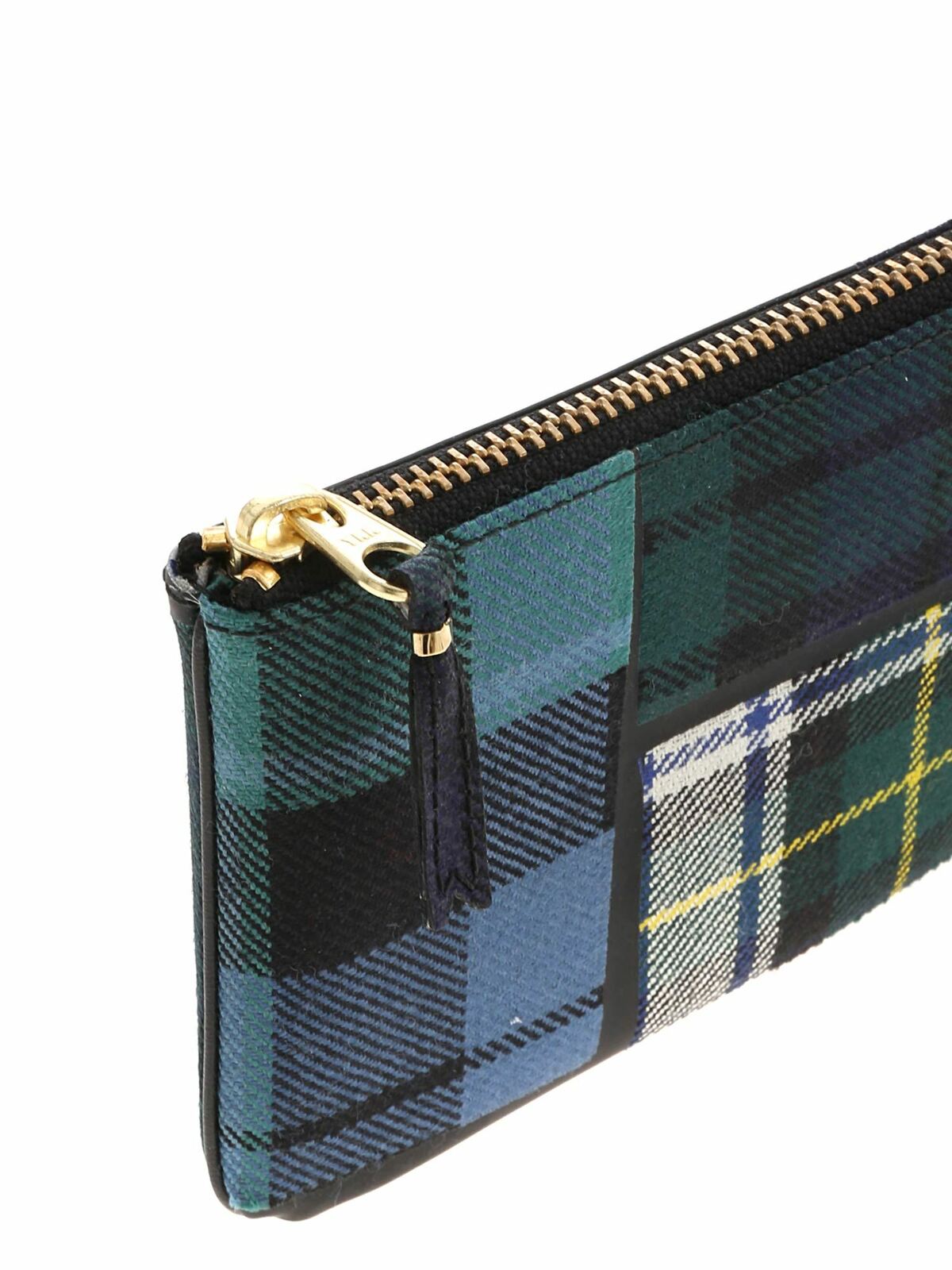 Tartan pattern clutch in green and blue SA8100TPGREEN (Comme Des Garçons Wallet / クラッチバッグ・ポーチ ) | Comme Des Garçons Wallet (コムデギャルソン ウォレット)(3)