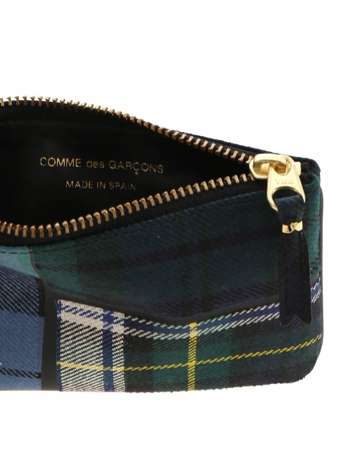 Tartan pattern clutch in green and blue SA8100TPGREEN (Comme Des Garçons Wallet / クラッチバッグ・ポーチ ) | Comme Des Garçons Wallet (コムデギャルソン ウォレット)(4)