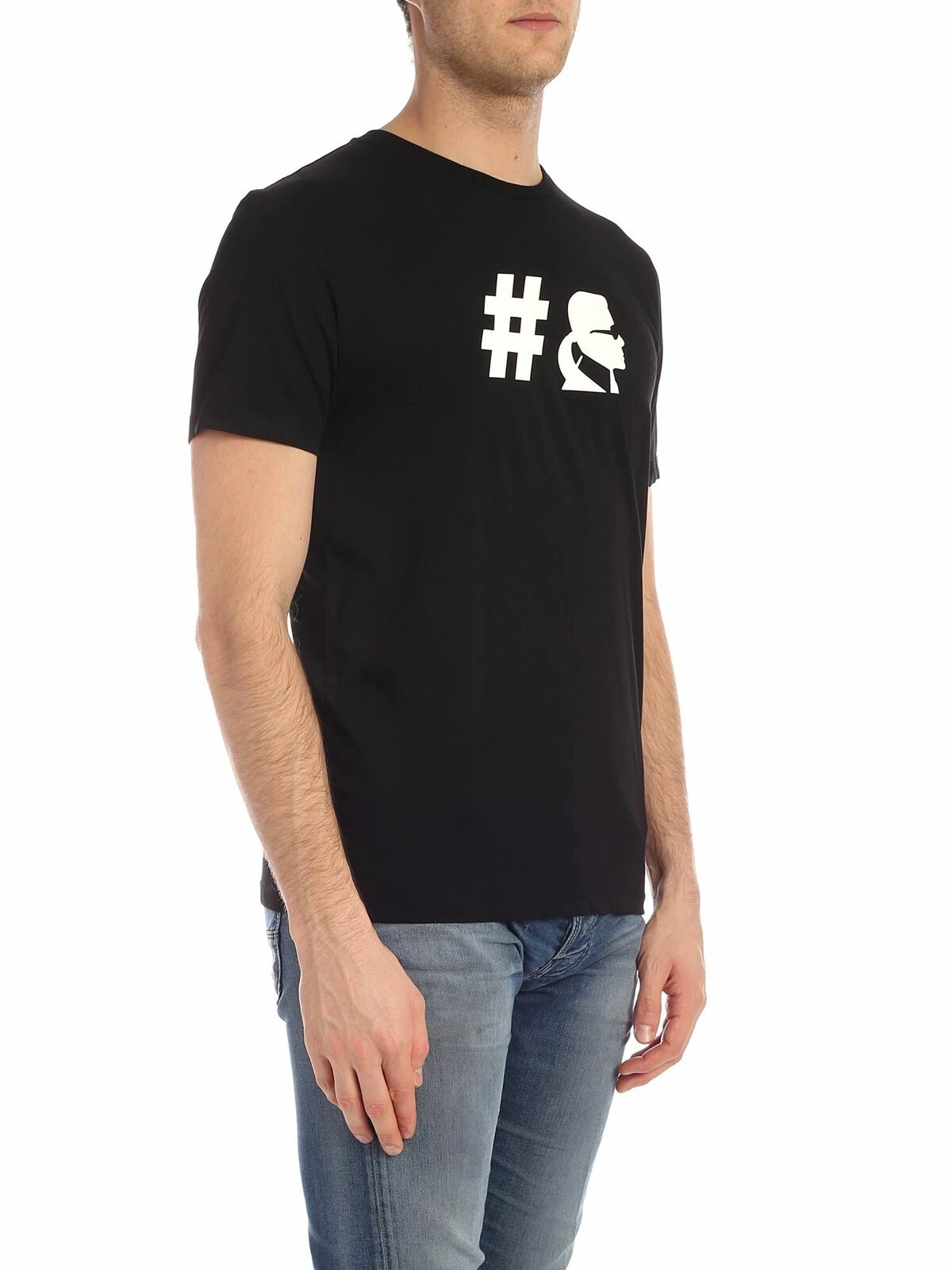 Kameo t-shirt in black 755038592220990 (KARL LAGERFELD / Tシャツ・カットソー ) | KARL LAGERFELD (カール・ラガーフェルド)(1)