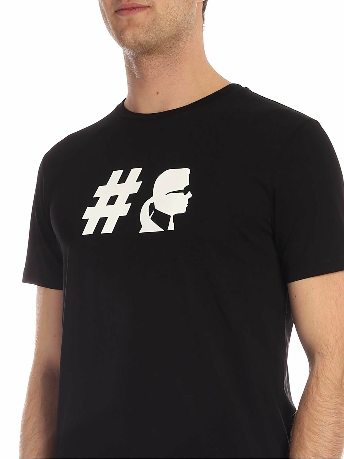Kameo t-shirt in black 755038592220990 (KARL LAGERFELD / Tシャツ・カットソー ) | KARL LAGERFELD (カール・ラガーフェルド)(3)