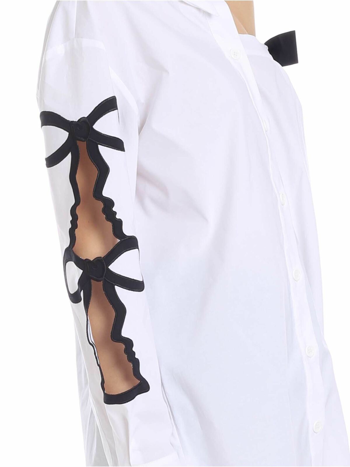 Pisa shirt in white with black bow 91VP239001 (VIVETTA / シャツ・ブラウス ) | VIVETTA (ヴィヴェッタ)(3)