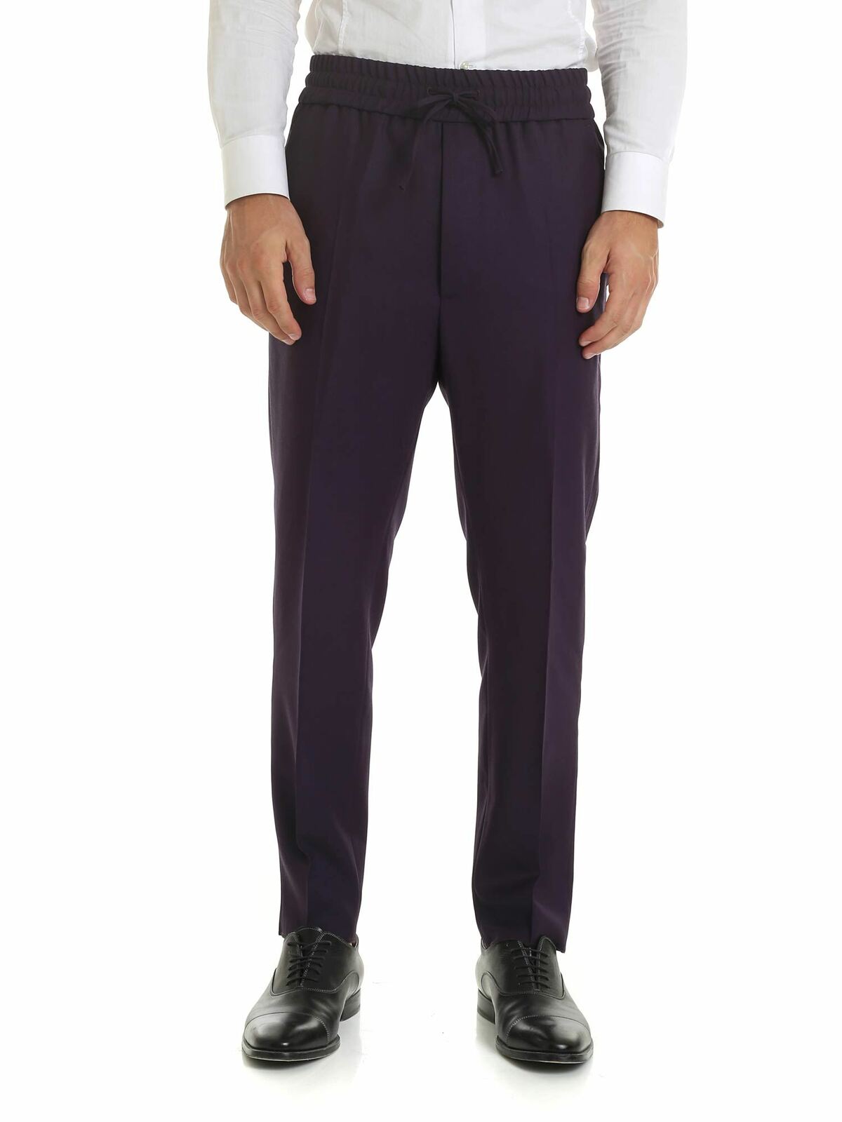 Purple wool trousers S25KA0596S473883392 (Vivienne Westwood / パンツ ) | Vivienne Westwood (ヴィヴィアン・ウェストウッド)