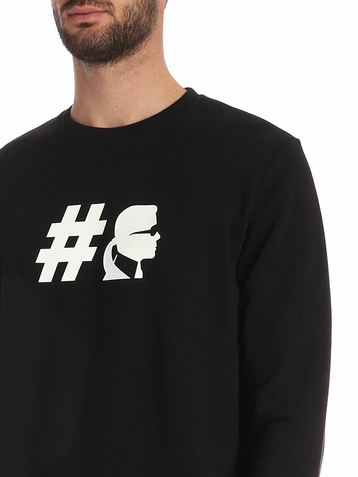 Kameo sweatshirt in black 705011592910990 (KARL LAGERFELD / スウェット・フーディー ) | KARL LAGERFELD (カール・ラガーフェルド)(3)