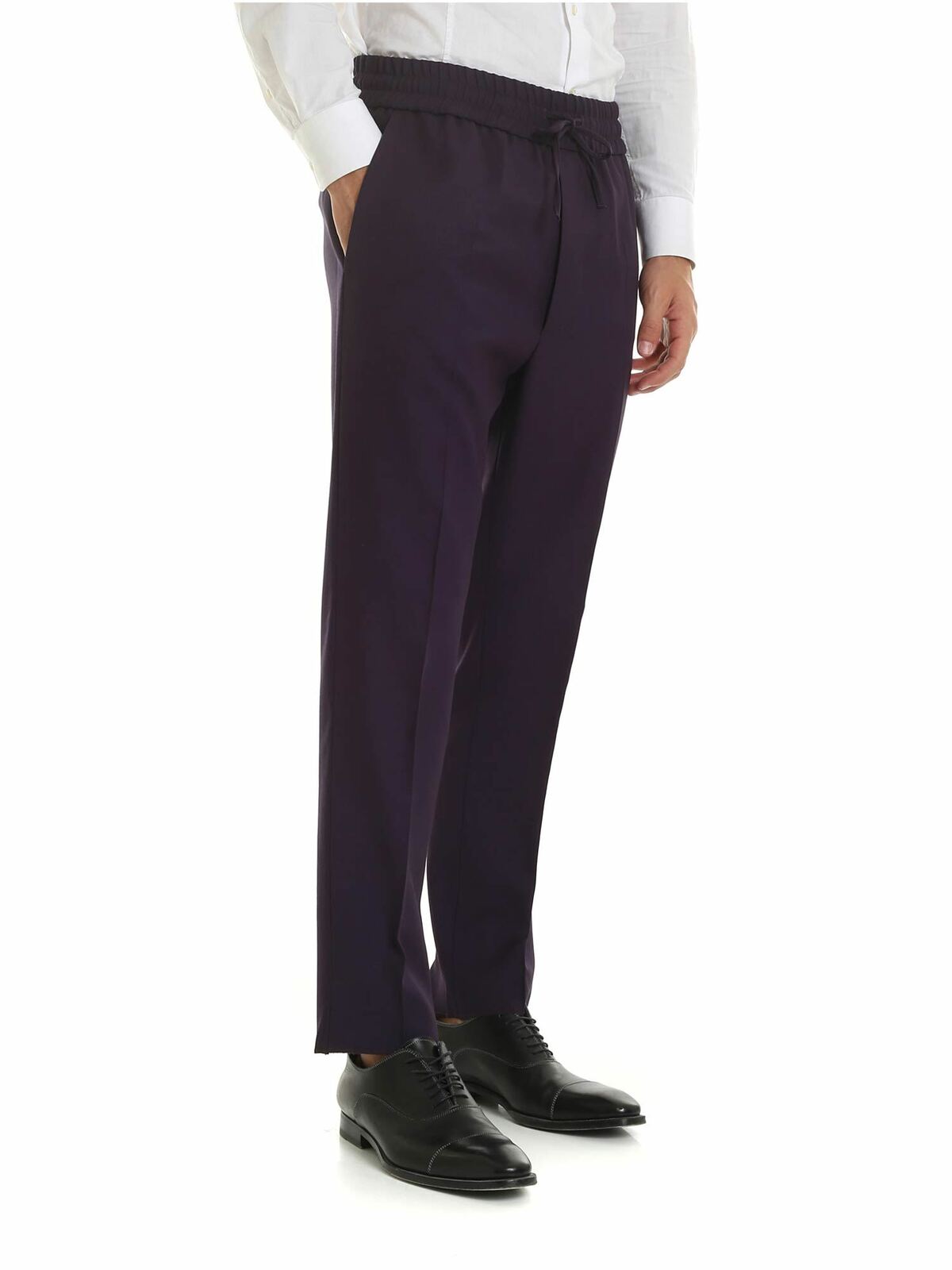 Purple wool trousers S25KA0596S473883392 (Vivienne Westwood / パンツ ) | Vivienne Westwood (ヴィヴィアン・ウェストウッド)(1)