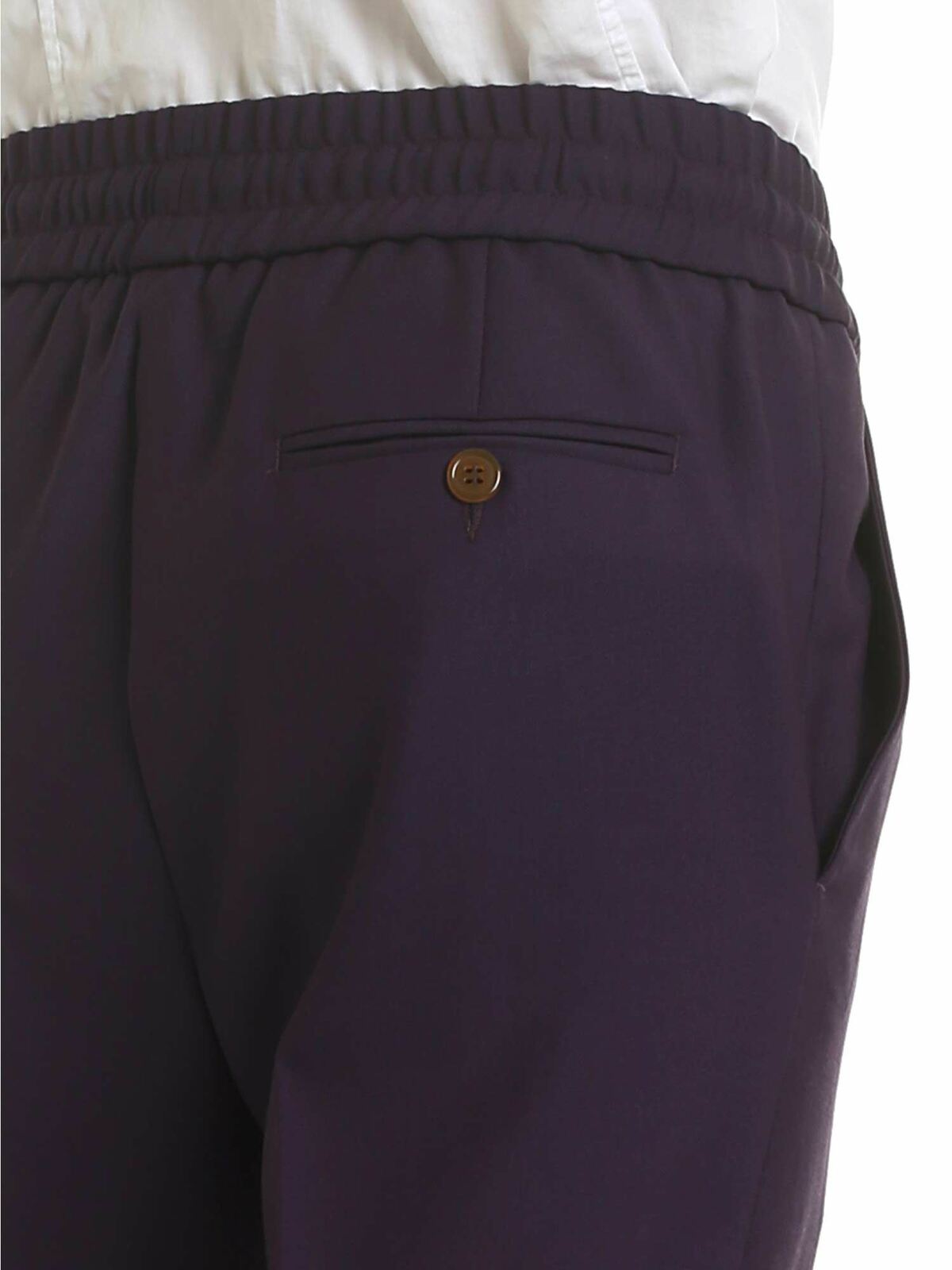Purple wool trousers S25KA0596S473883392 (Vivienne Westwood / パンツ ) | Vivienne Westwood (ヴィヴィアン・ウェストウッド)(3)