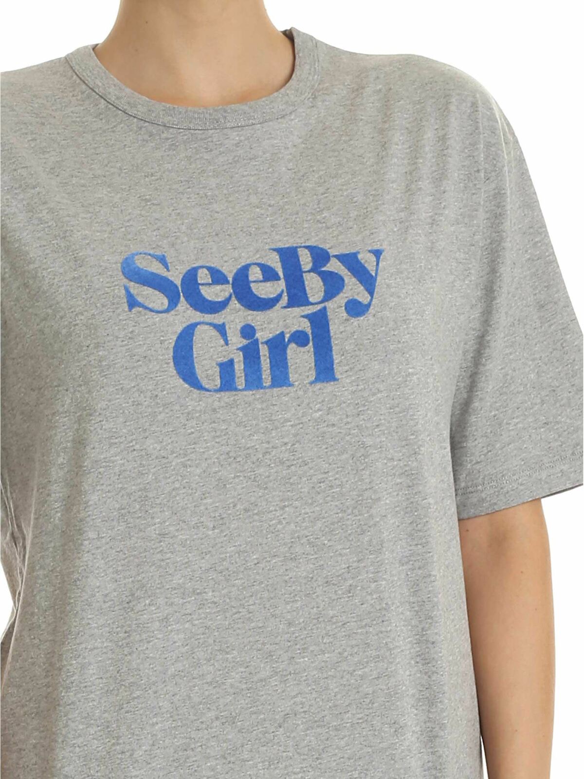 See By Girl T-shirt in grey CHS19AJH07114042 (See By Chloé / Tシャツ・カットソー ) | See By Chloé (シーバイクロエ)(3)