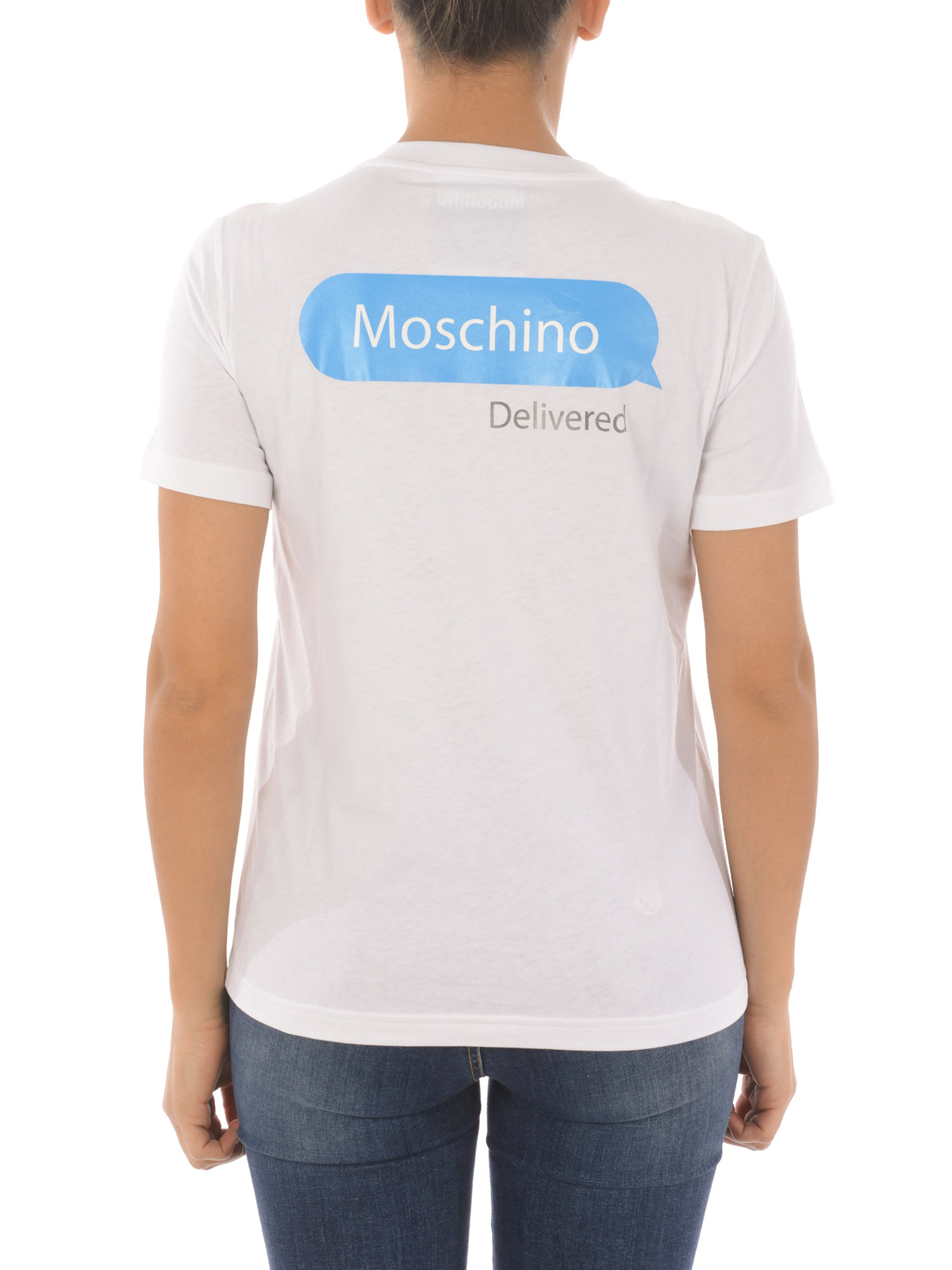 Chat print T-shirt 070405401001 (MOSCHINO / Tシャツ・カットソー ) | MOSCHINO (モスキーノ)(2)