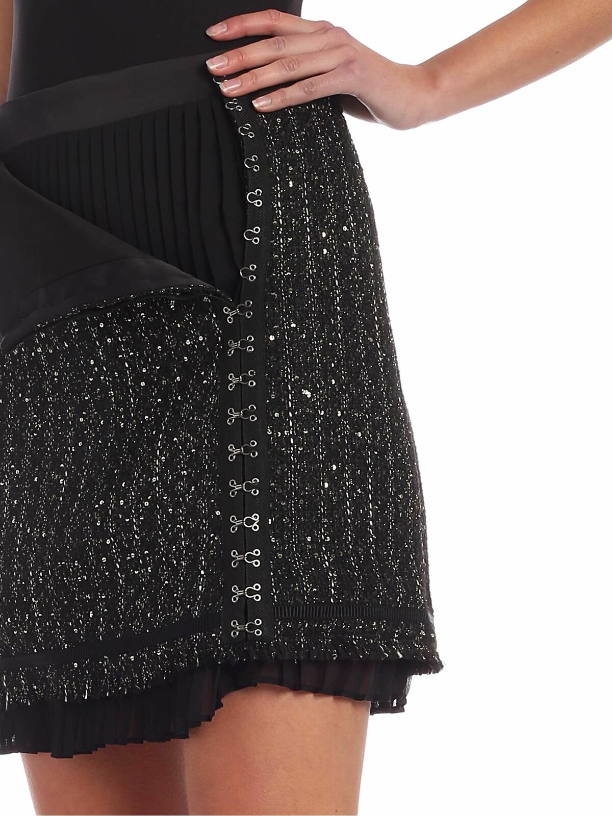 Sparkle Bouclè skirt in black 96KW1207368 (KARL LAGERFELD / スカート ) | KARL LAGERFELD (カール・ラガーフェルド)(3)