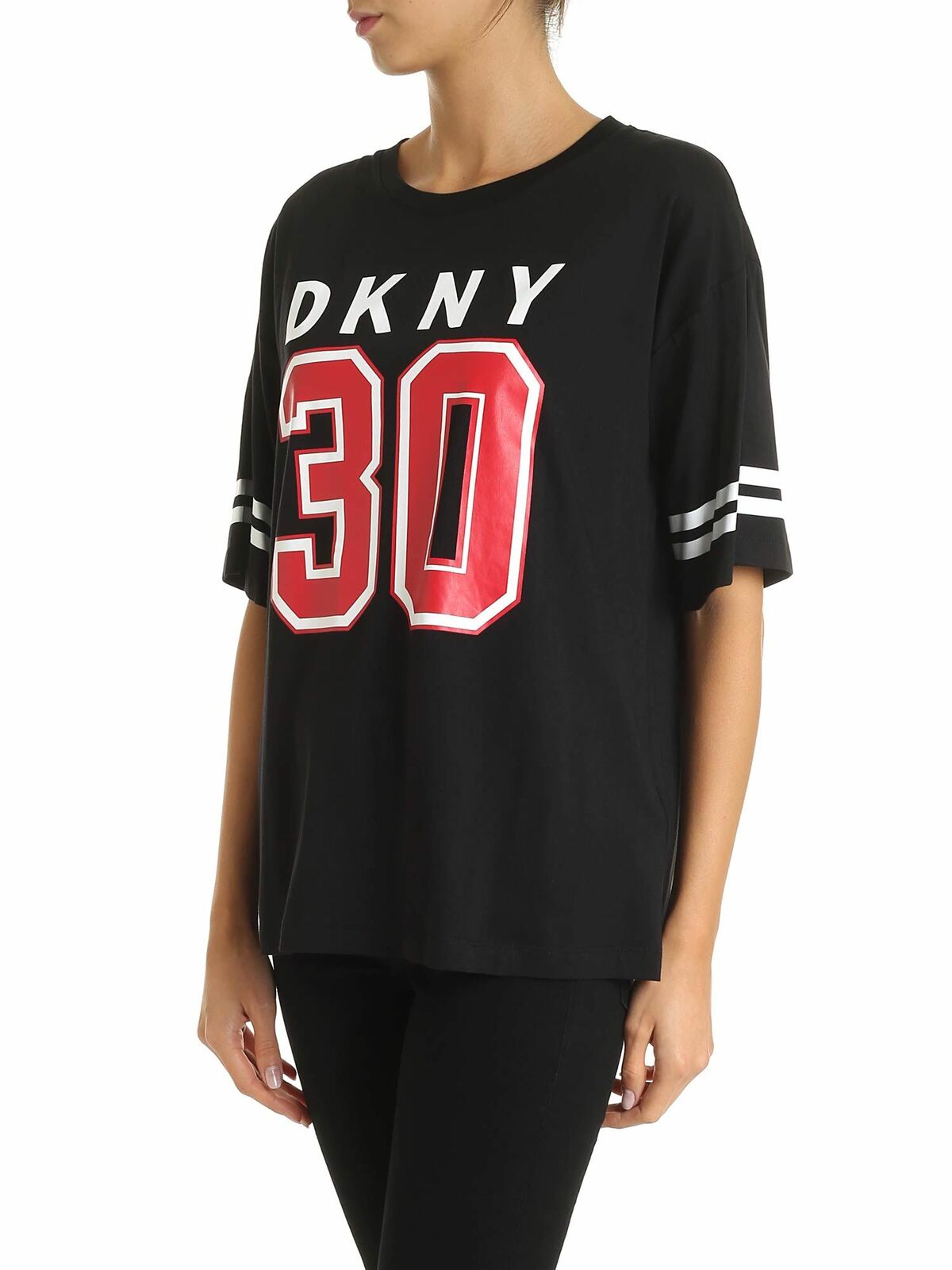 DKNY 30 t-shirt in black P9GHPC56BLK (DKNY / Tシャツ・カットソー ) | DKNY (ディーケーエヌワイ)(1)