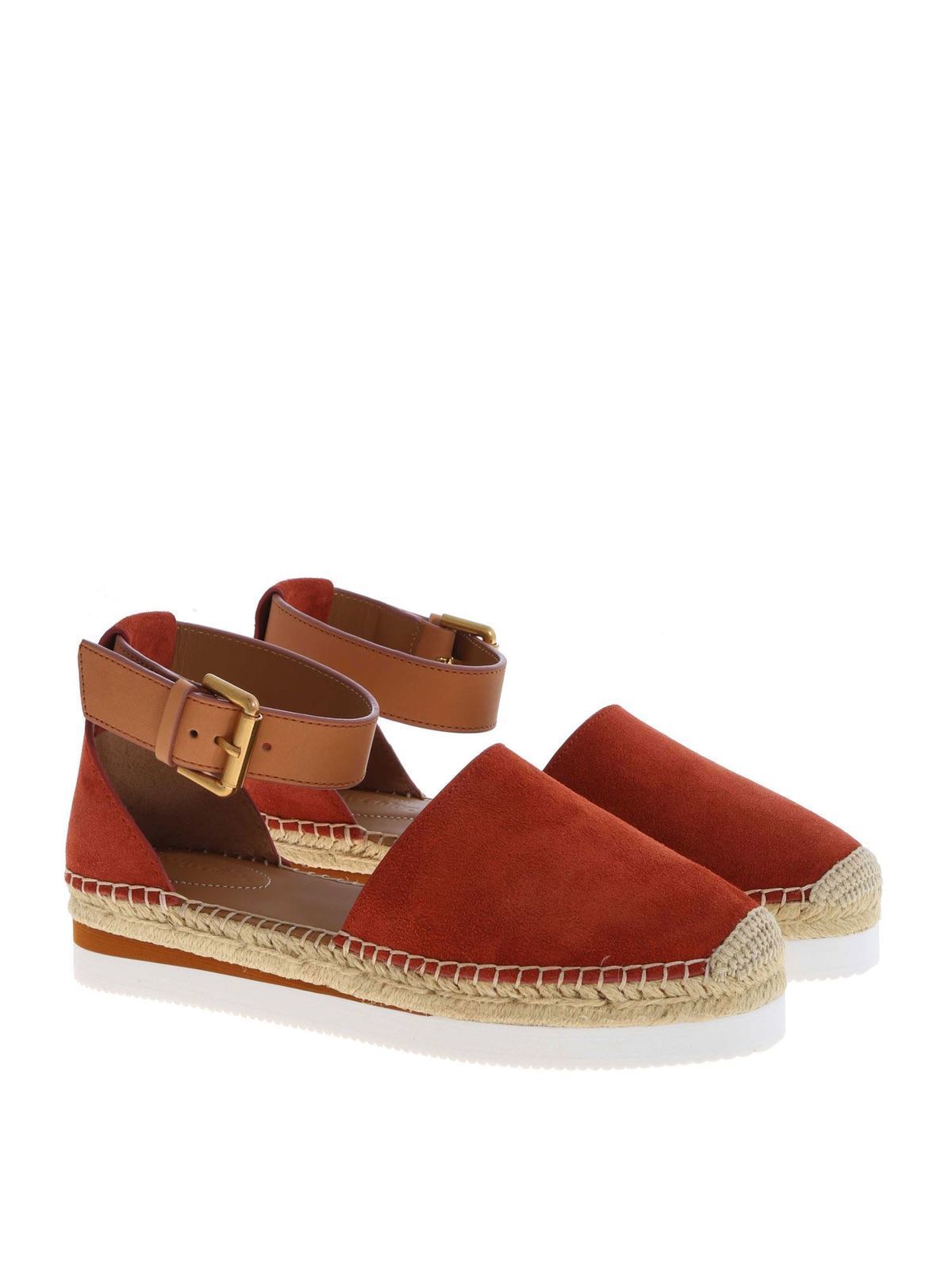 Glyn espadrilles in orange SB26150542 (See By Chloé / サンダル ) | See By Chloé (シーバイクロエ)(1)