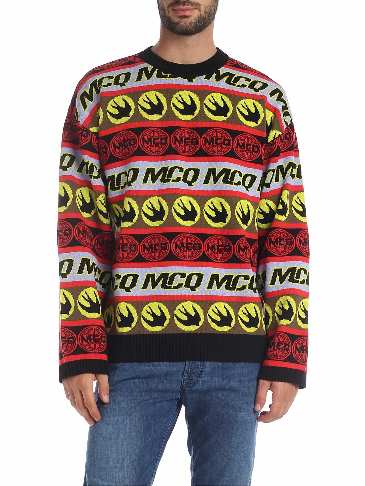 Tape crew-neck pullover 570730RNN206060 (McQ / ニット・セーター・カーディガン ) | McQ (マックキュー)