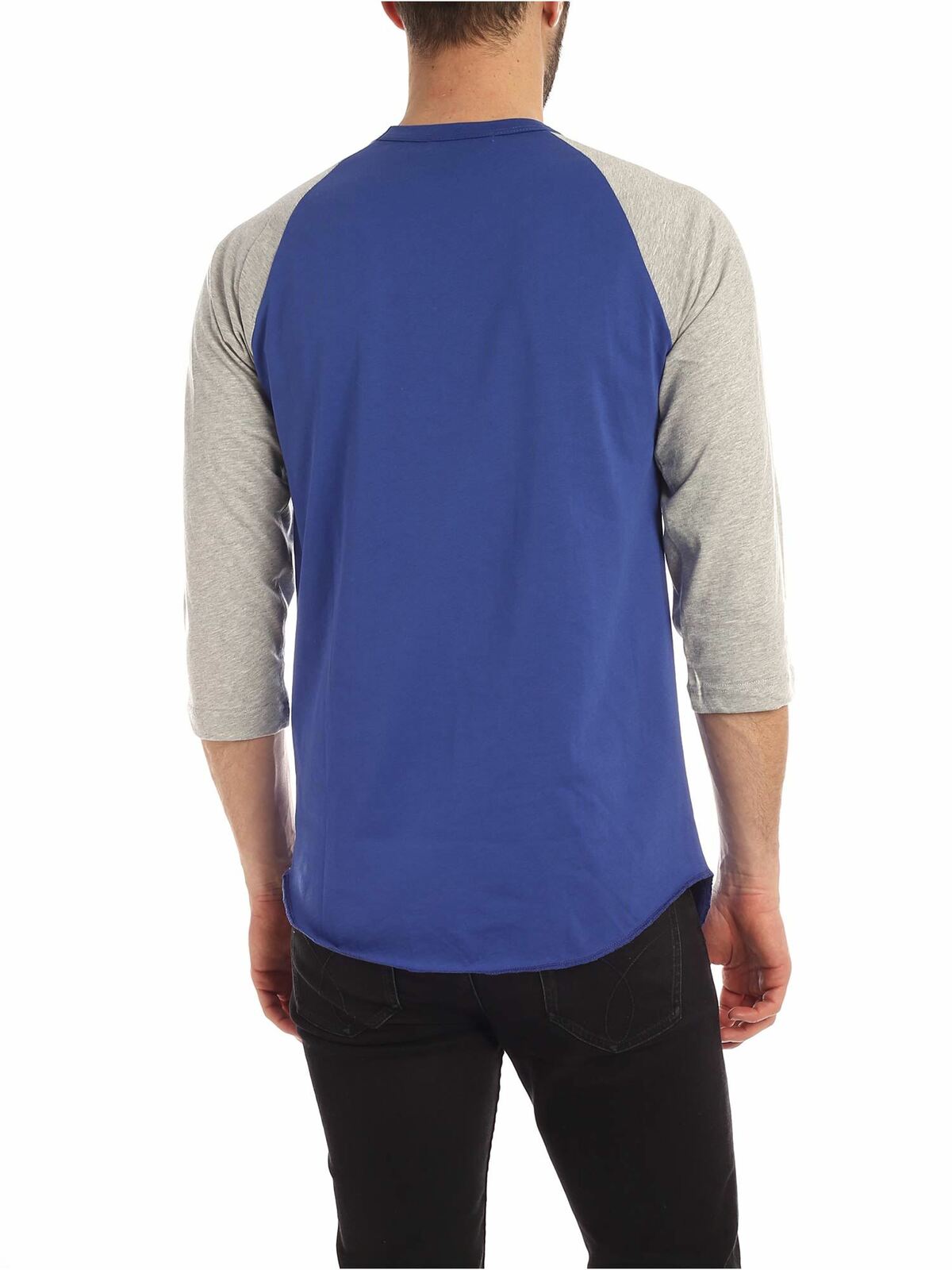 Logo long sleeves T-shirt in blue and grey S281202 (Comme Des Garçons SHIRT / Tシャツ・カットソー ) | Comme Des Garçons SHIRT (コムデギャルソン シャツ)(2)
