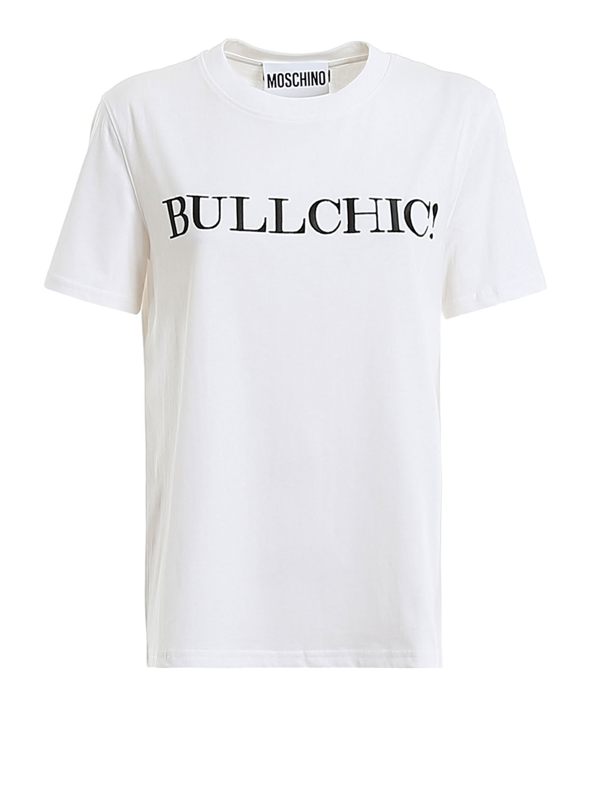 Bullchic! Embroidery jersey T-shirt 71104401001 (MOSCHINO / Tシャツ・カットソー ) | MOSCHINO (モスキーノ)