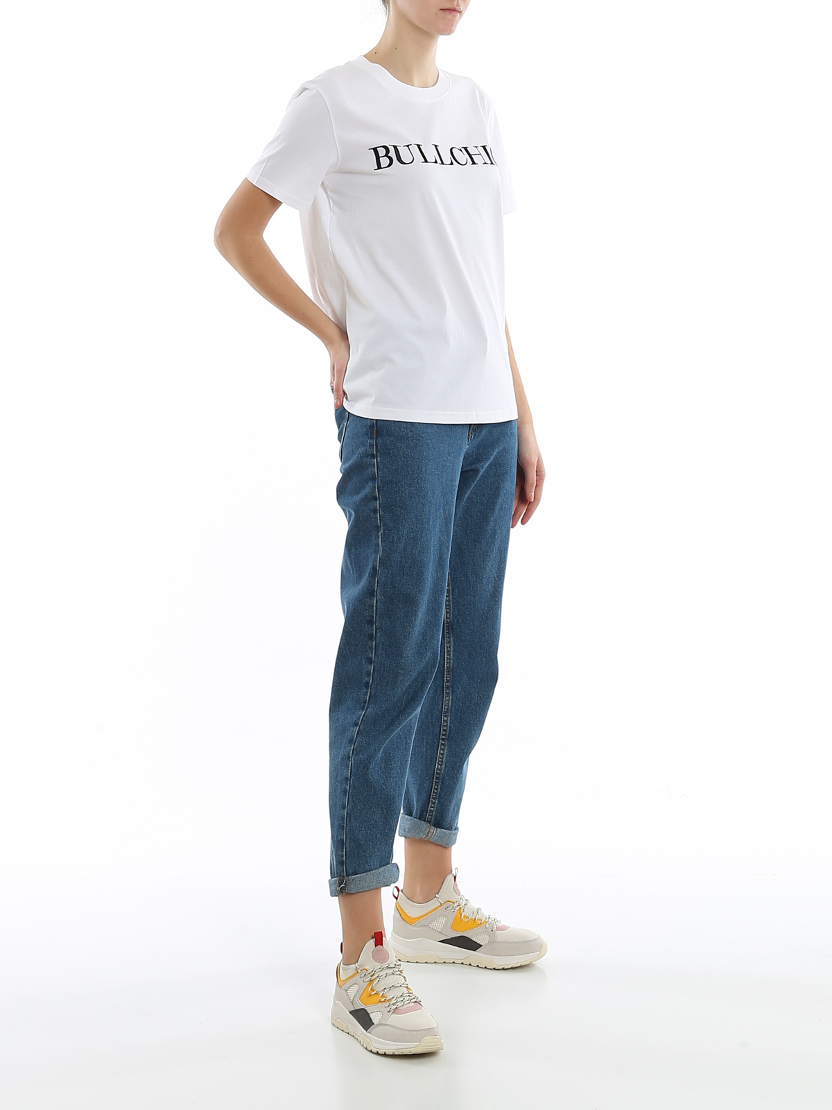 Bullchic! Embroidery jersey T-shirt 71104401001 (MOSCHINO / Tシャツ・カットソー ) | MOSCHINO (モスキーノ)(1)
