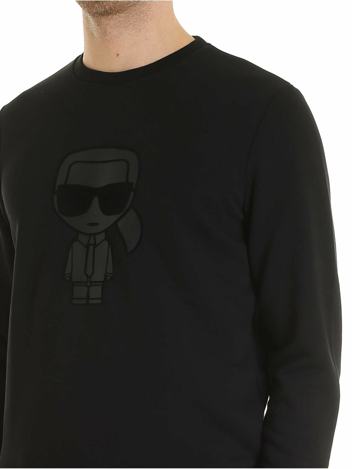K/Ikonik print sweatshirt in black 705081592910990 (KARL LAGERFELD / スウェット・フーディー ) | KARL LAGERFELD (カール・ラガーフェルド)(3)
