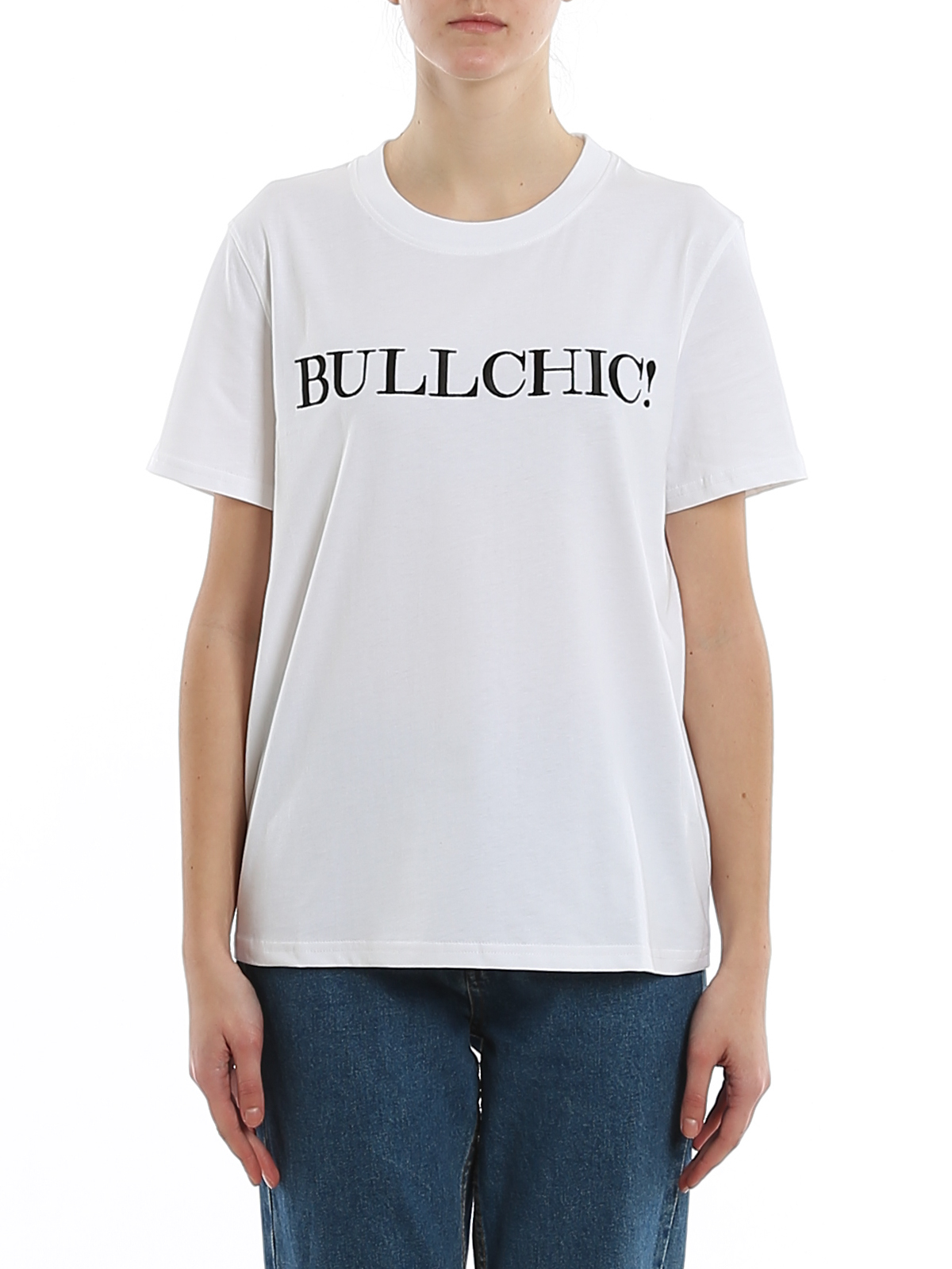 Bullchic! Embroidery jersey T-shirt 71104401001 (MOSCHINO / Tシャツ・カットソー ) | MOSCHINO (モスキーノ)(2)
