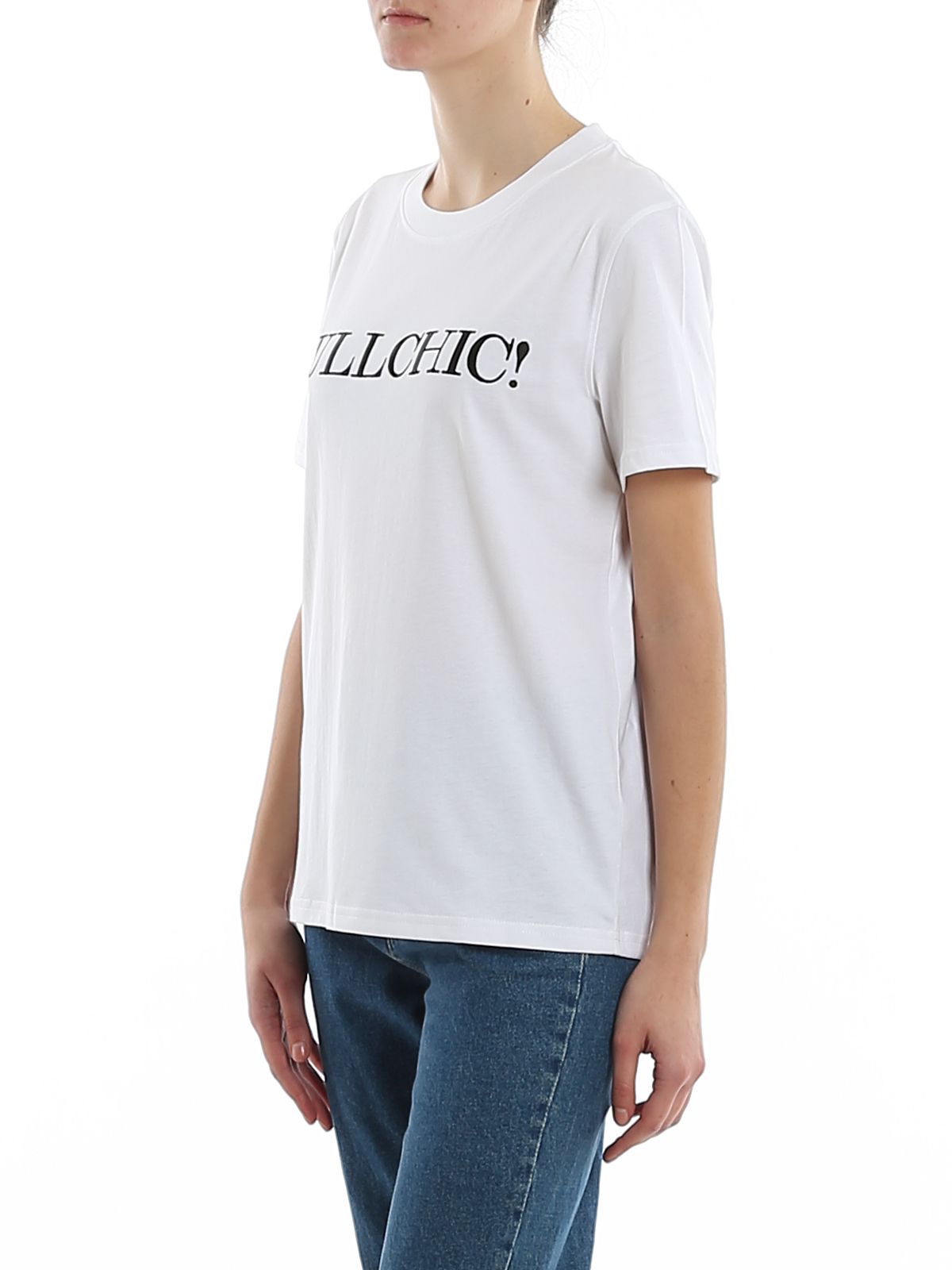 Bullchic! Embroidery jersey T-shirt 71104401001 (MOSCHINO / Tシャツ・カットソー ) | MOSCHINO (モスキーノ)(4)