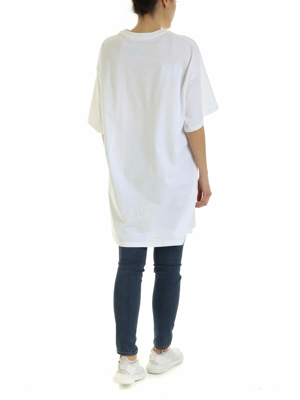 Teddy Bear Frame oversize T-shirt in white 044504401001 (MOSCHINO / Tシャツ・カットソー ) | MOSCHINO (モスキーノ)(2)