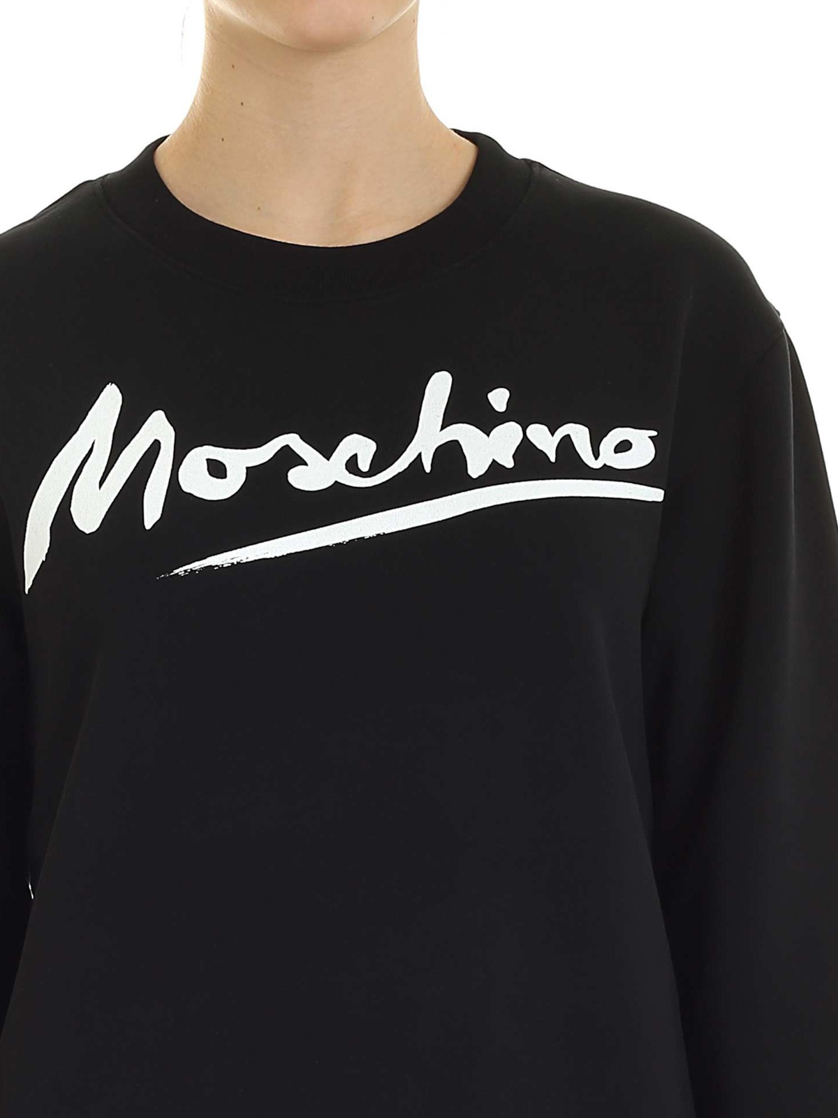 Logo print cotton sweatshirt 171504271555 (MOSCHINO / スウェット・フーディー ) | MOSCHINO (モスキーノ)(3)