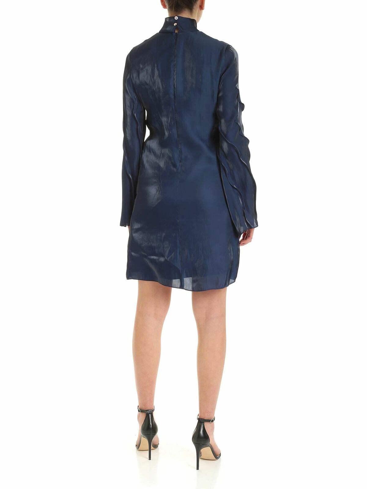 Wave long-sleeves dress in blue 2RO1915AD77 (KENZO / ワンピース・ドレス・オールインワン ) | KENZO (ケンゾー)(2)