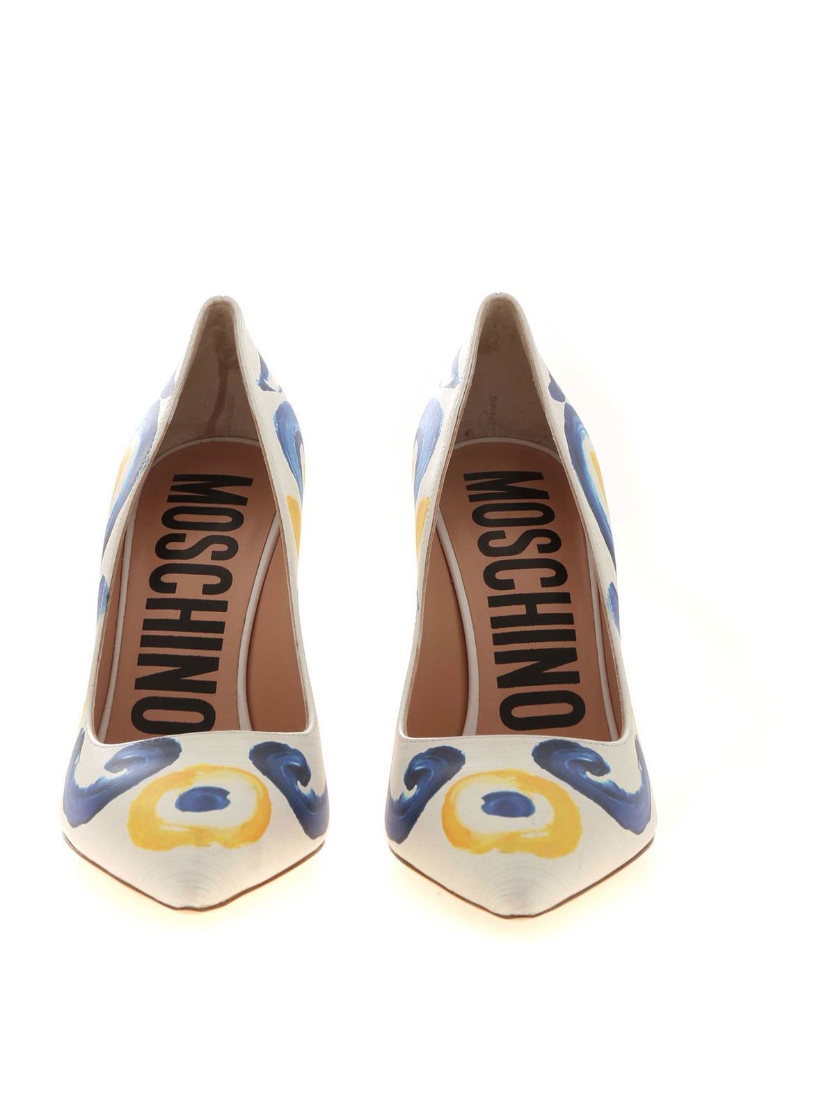 Majolica print pumps in ice color MA1022AC0AM5310A (MOSCHINO / パンプス・ハイヒール ) | MOSCHINO (モスキーノ)(2)