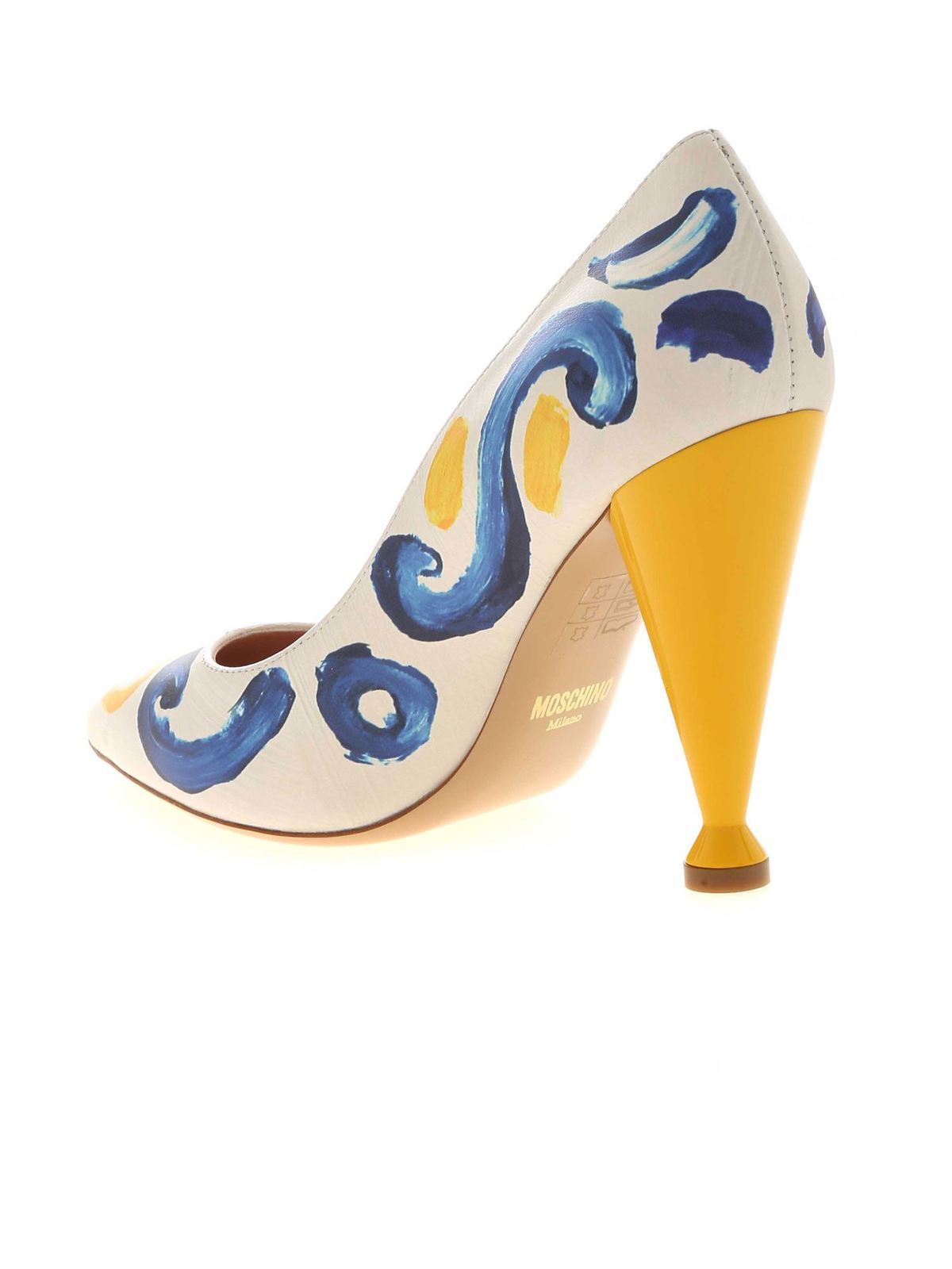 Majolica print pumps in ice color MA1022AC0AM5310A (MOSCHINO / パンプス・ハイヒール ) | MOSCHINO (モスキーノ)(3)