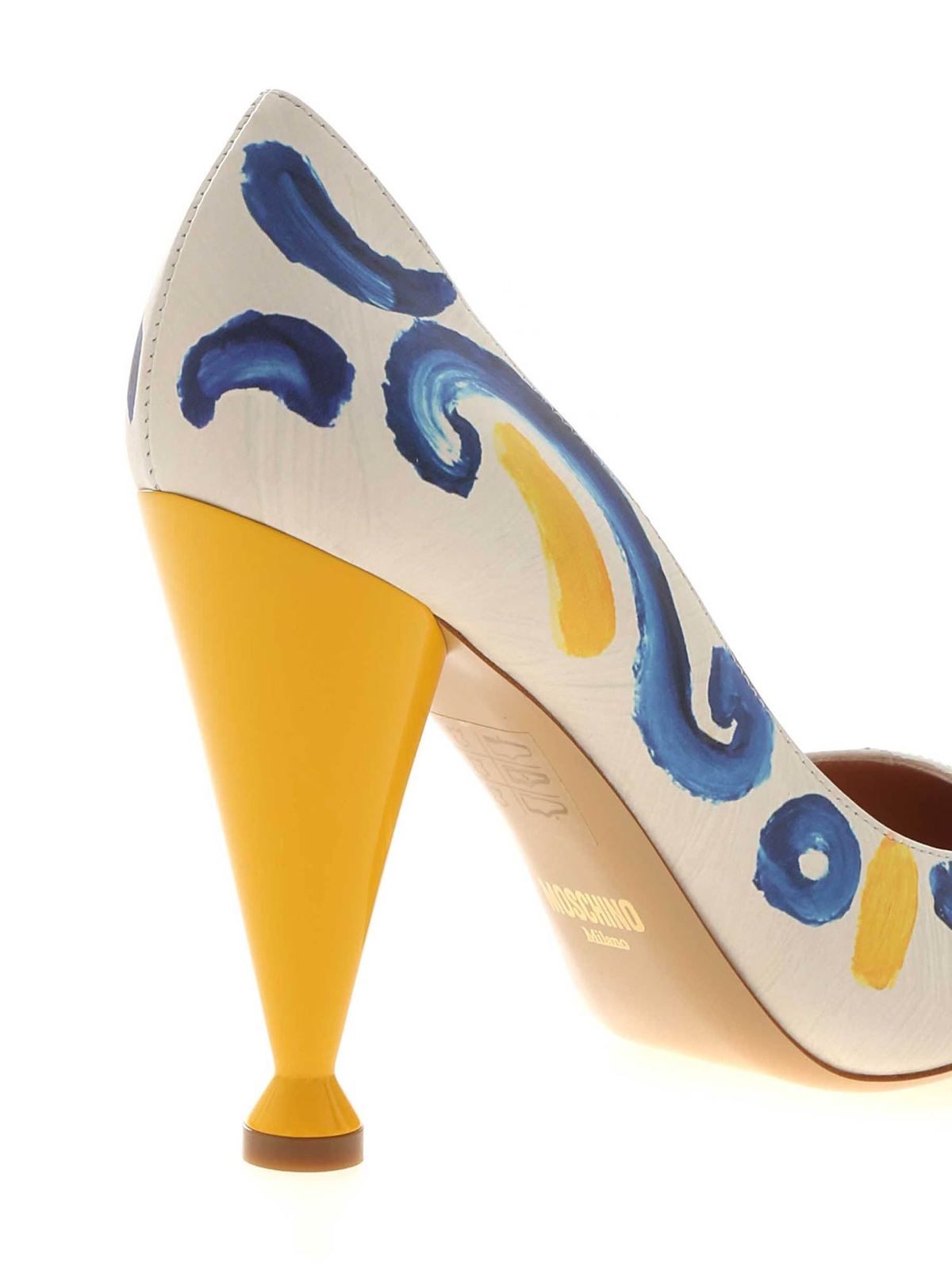 Majolica print pumps in ice color MA1022AC0AM5310A (MOSCHINO / パンプス・ハイヒール ) | MOSCHINO (モスキーノ)(4)
