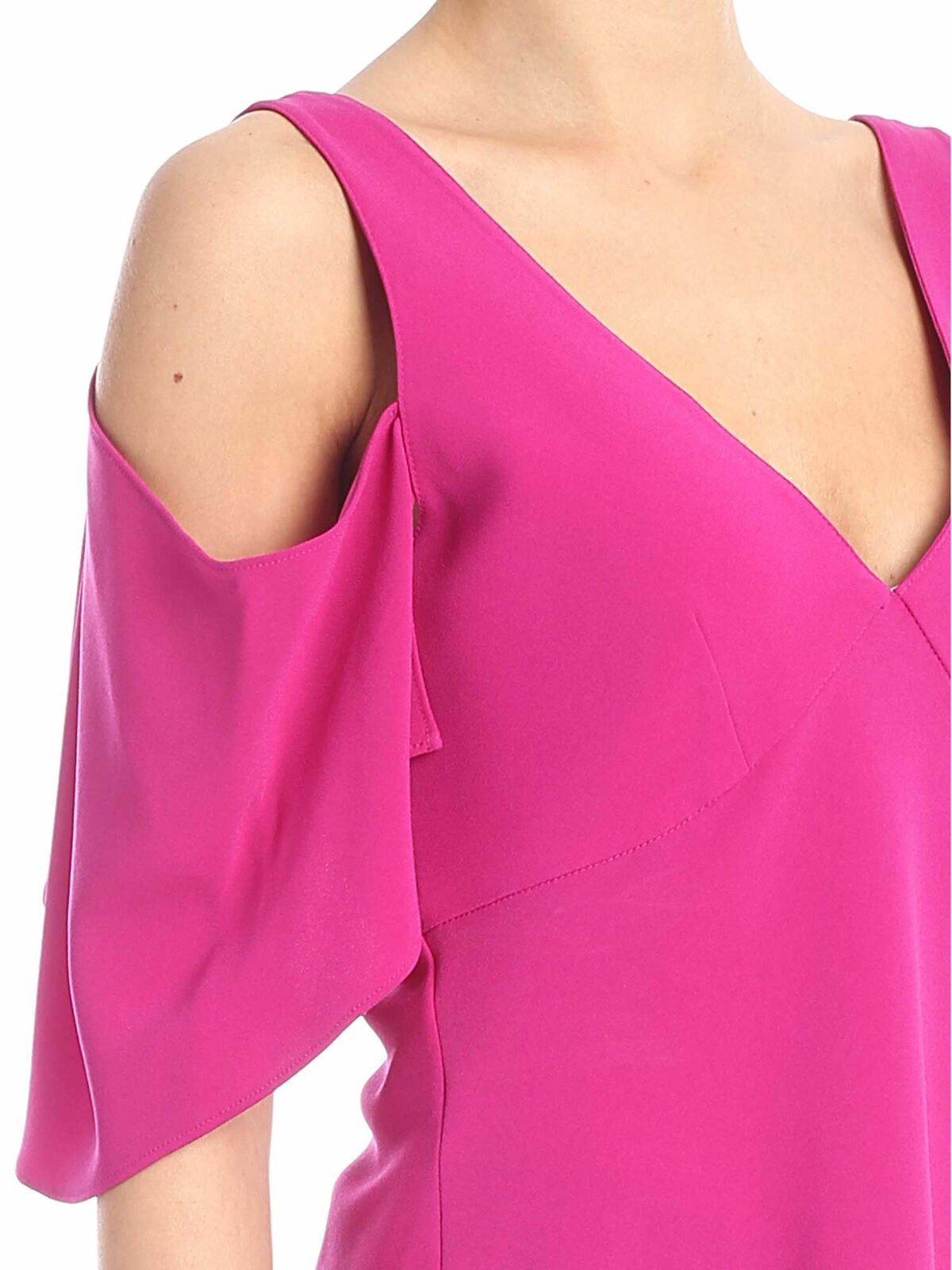 Off-shoulders top in cyclamen pink 554533RMF155214 (McQ / Tシャツ・カットソー ) | McQ (マックキュー)(3)