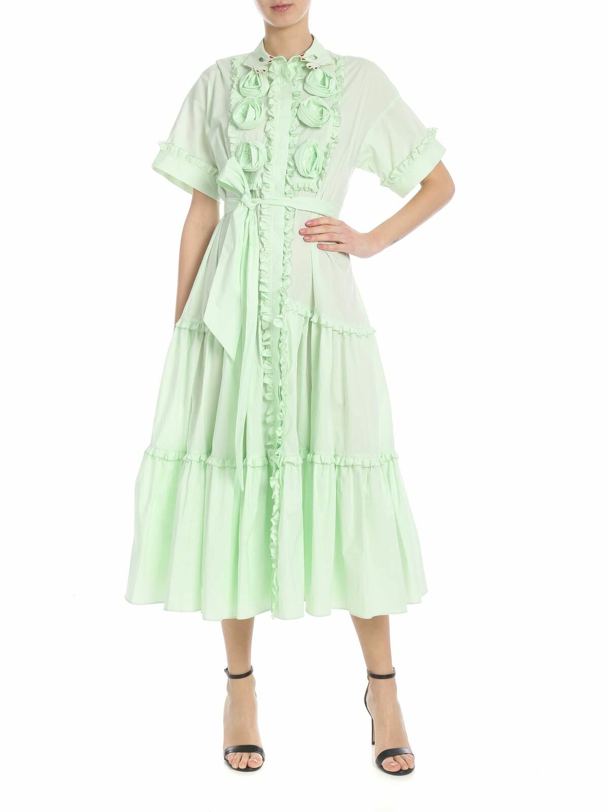 Gragnano long dress in aquamarine color 91VP613607 (VIVETTA / ワンピース・ドレス・オールインワン ) | VIVETTA (ヴィヴェッタ)