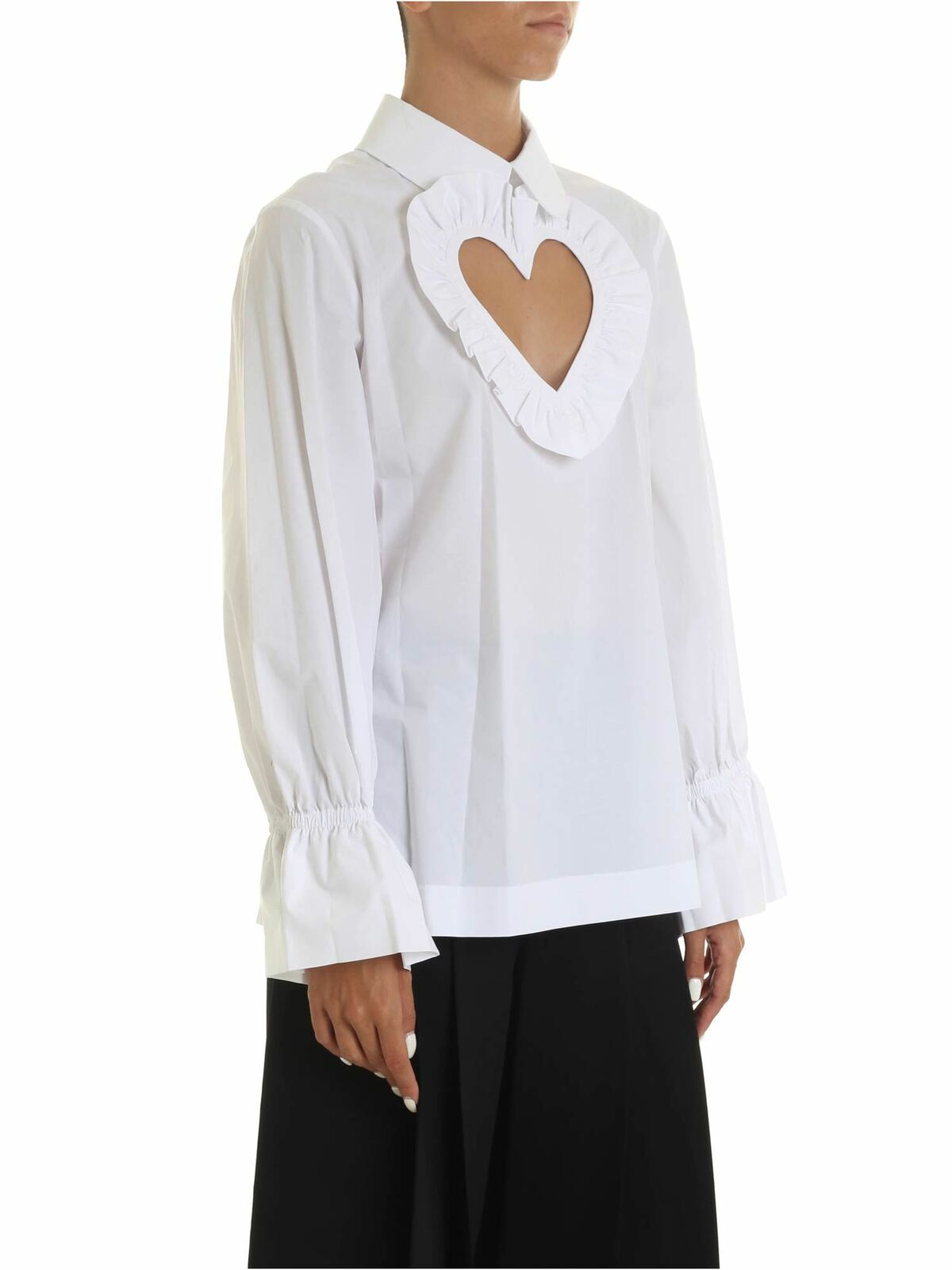 Heart blouse in white 19IV2S0G19106501101 (VIVETTA / シャツ・ブラウス ) | VIVETTA (ヴィヴェッタ)(1)