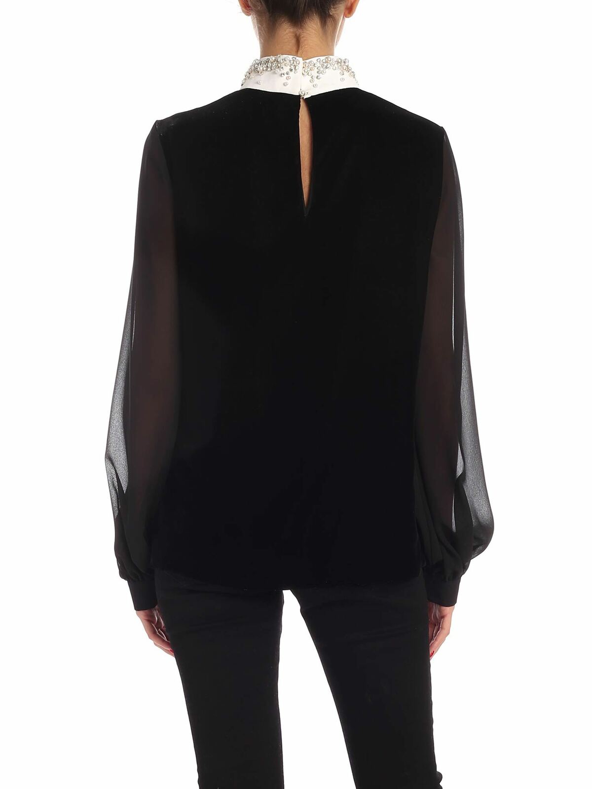Jewel collar velvet blouse 19IV2S0G16150979000 (VIVETTA / シャツ・ブラウス ) | VIVETTA (ヴィヴェッタ)(2)