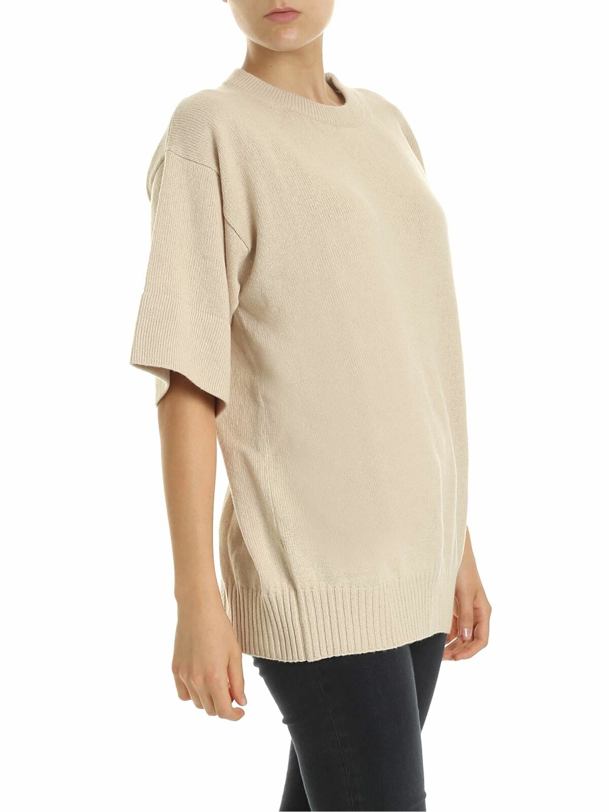 Pullover in beige with cut-out CHS19AMP0351020R (See By Chloé / ニット・セーター・カーディガン ) | See By Chloé (シーバイクロエ)(1)