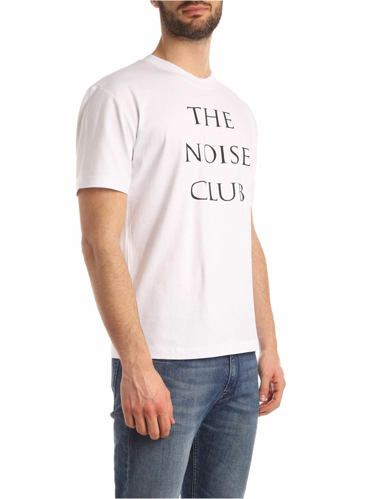 Noise Club T-shirt in white 291571ROJ279000 (McQ / Tシャツ・カットソー ) | McQ (マックキュー)(1)