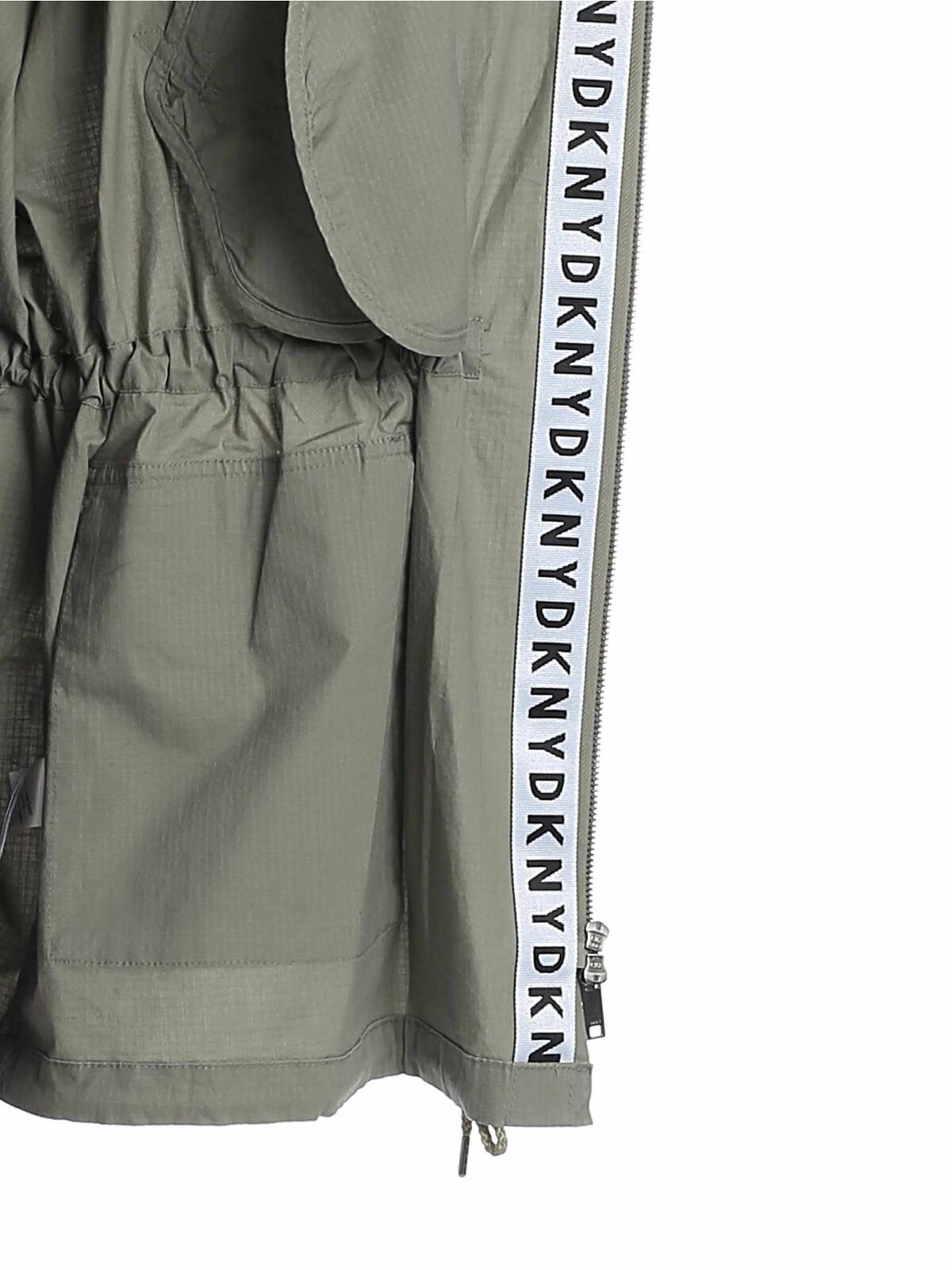 Oversize overcoat in sage green P9JJ0DQLSAG (DKNY / コート ) | DKNY (ディーケーエヌワイ)(4)