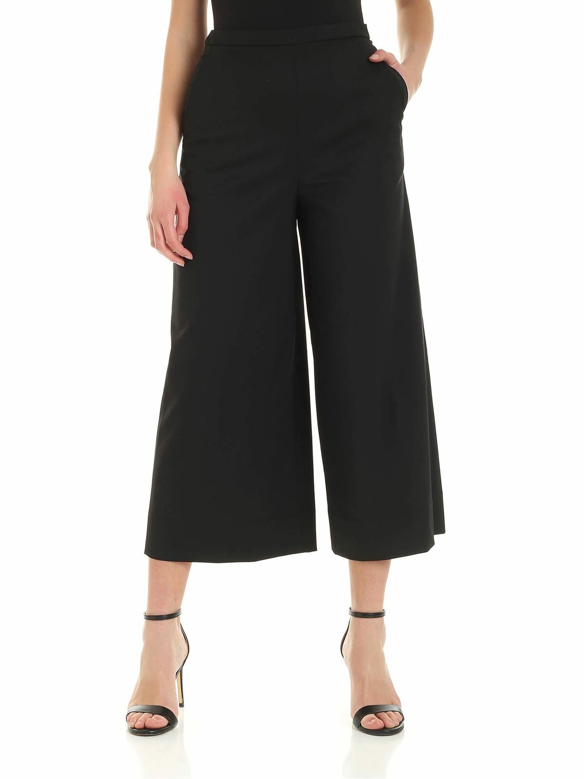 Culottes pants in black CHS20SPA07024001 (See By Chloé / パンツ ) | See By Chloé (シーバイクロエ)