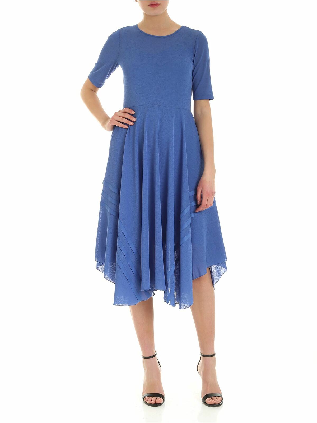 Cosmic knee-length dress in blue CHS20SJR07096411 (See By Chloé / ワンピース・ドレス・オールインワン ) | See By Chloé (シーバイクロエ)