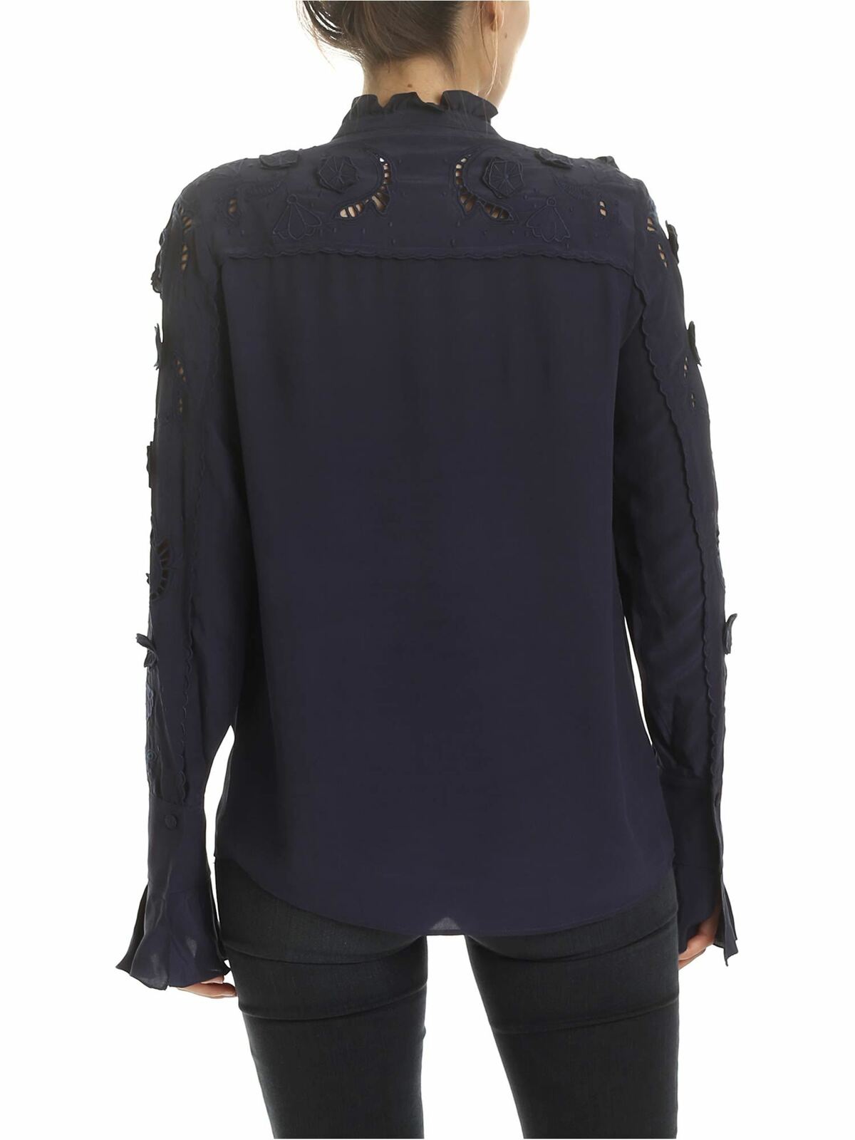 Ink Navy blouse with embroidery CHS19AHT120384C3 (See By Chloé / シャツ・ブラウス ) | See By Chloé (シーバイクロエ)(2)