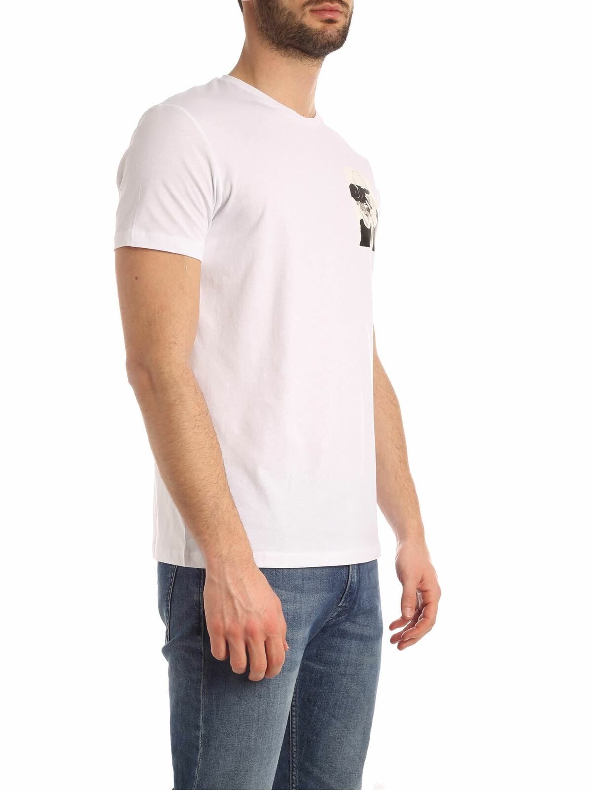 Karl Legend T-shirt in white 75509050122410 (KARL LAGERFELD / Tシャツ・カットソー ) | KARL LAGERFELD (カール・ラガーフェルド)(1)